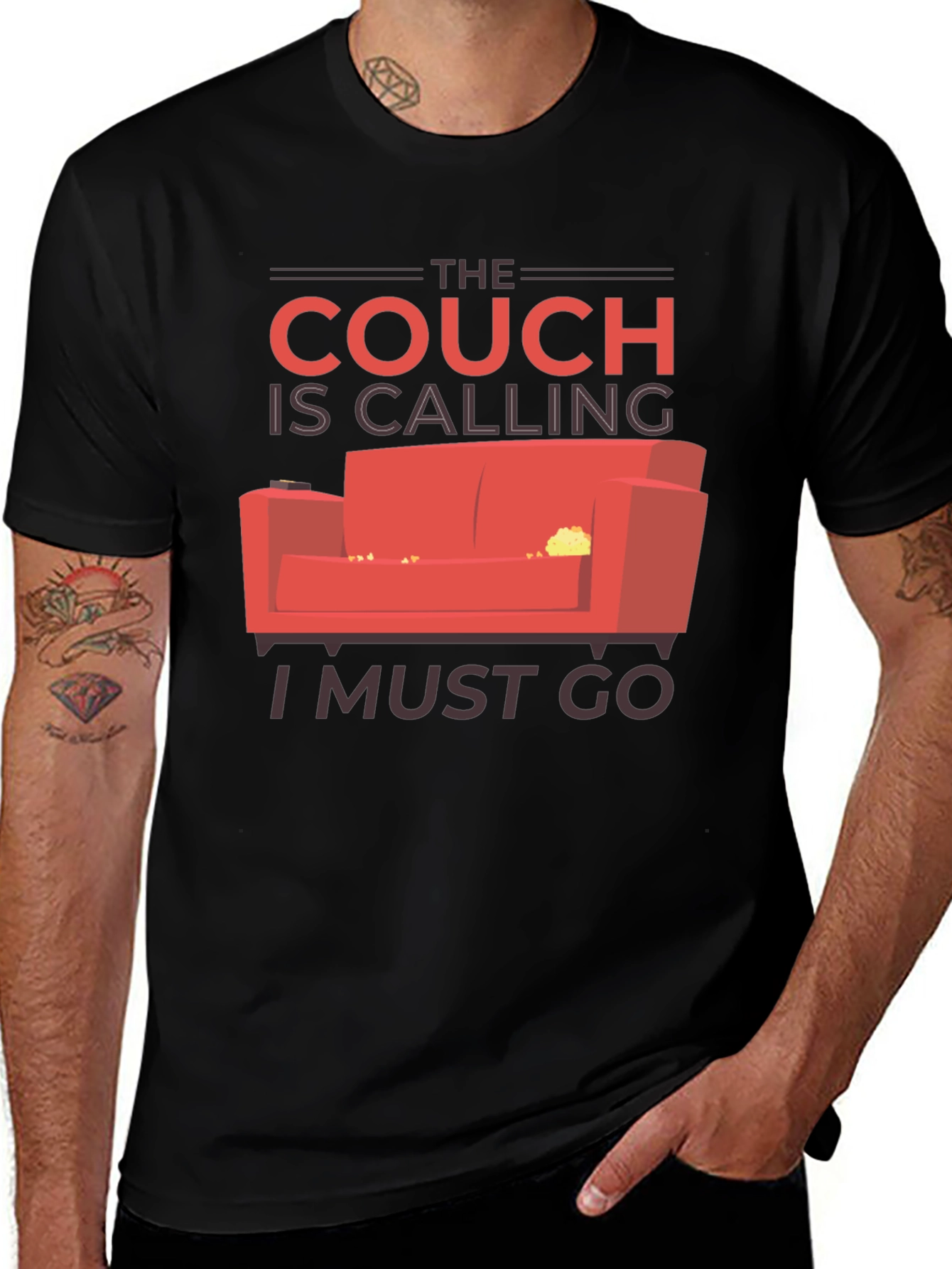 The Couch is Calling T-Shirt - Comfy Style