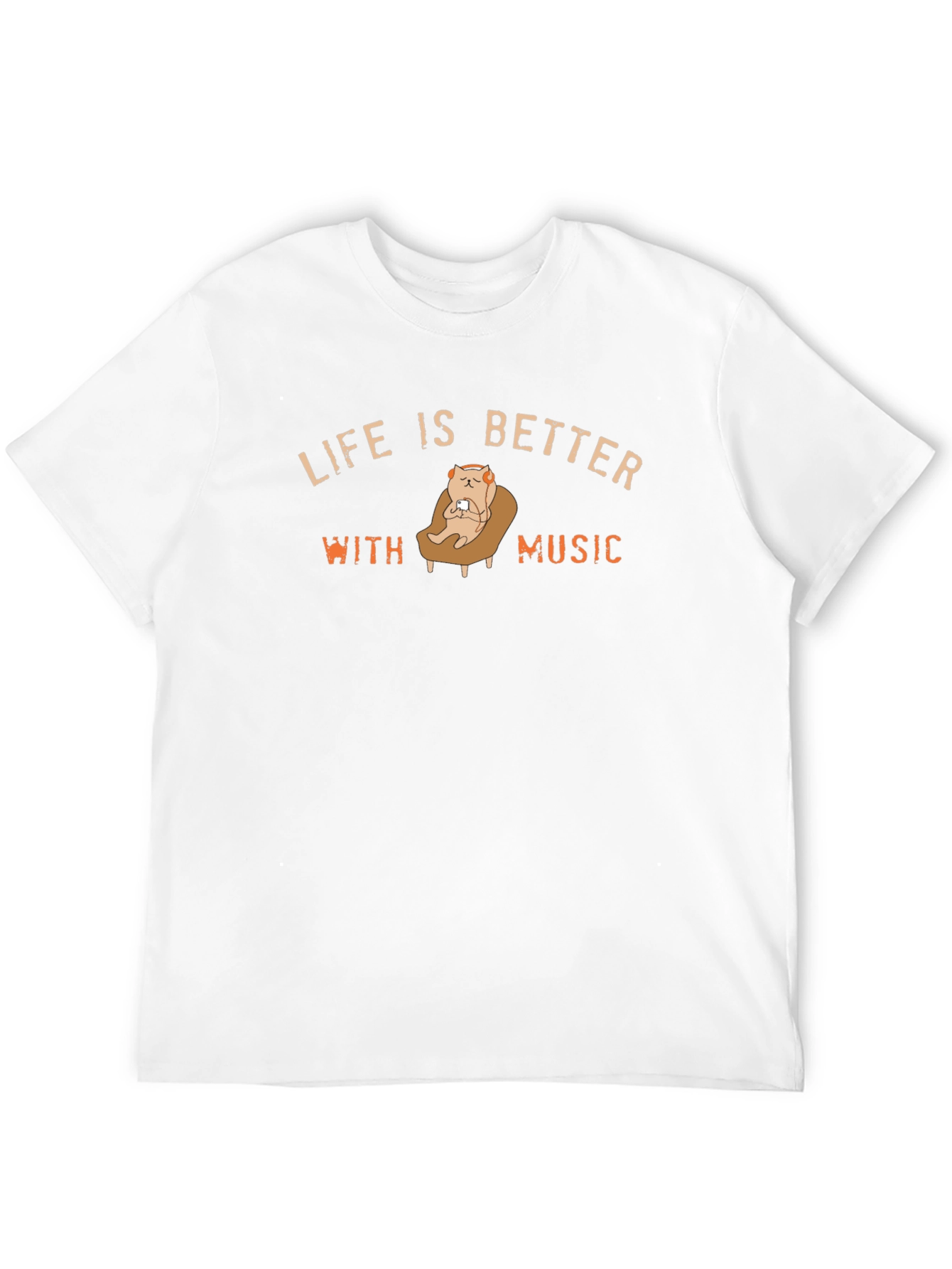 Life is Better with Music Black T-Shirt