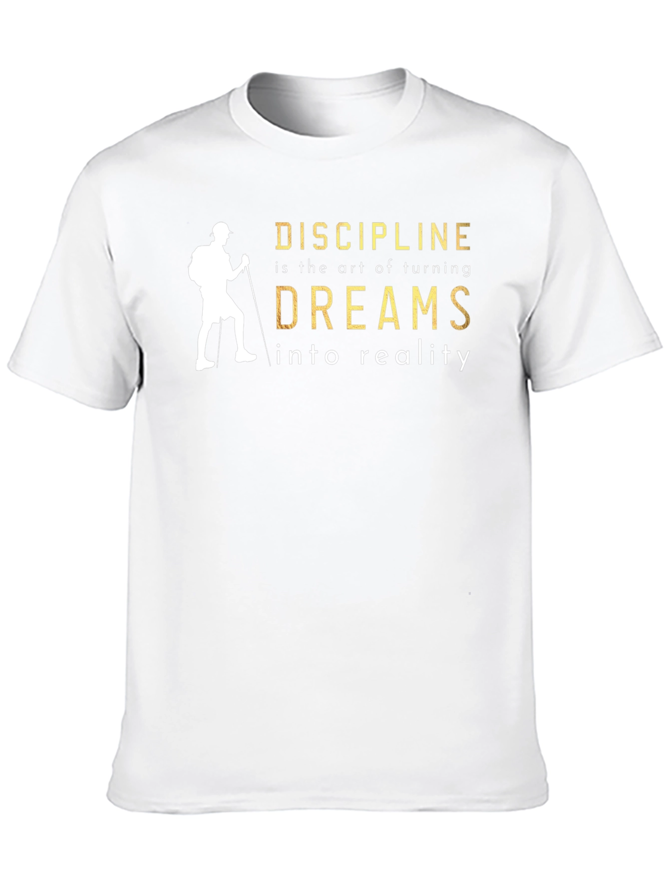 Discipline Dreams T-Shirt - Inspirational Black Tee