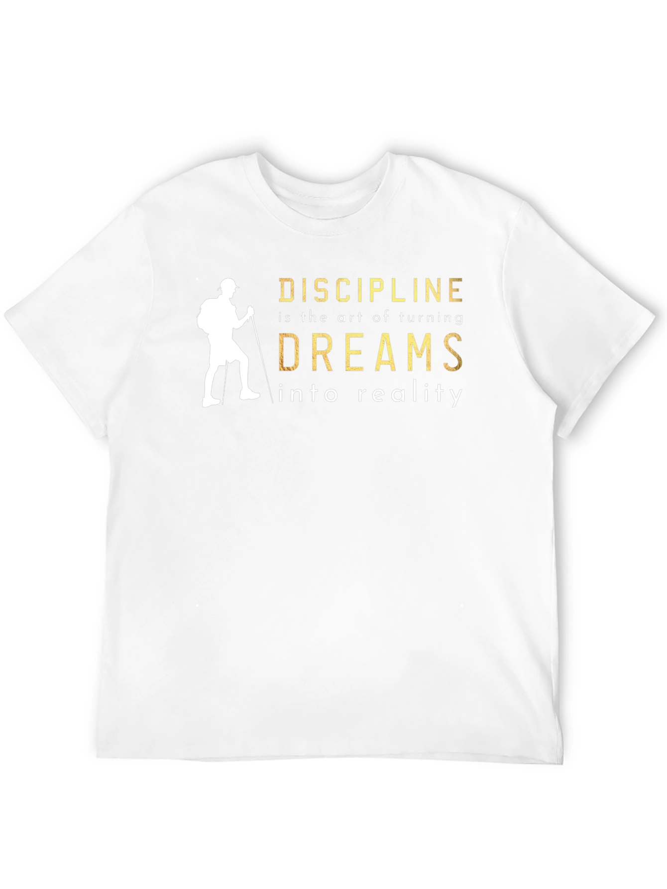 Discipline Dreams T-Shirt - Inspirational Black Tee