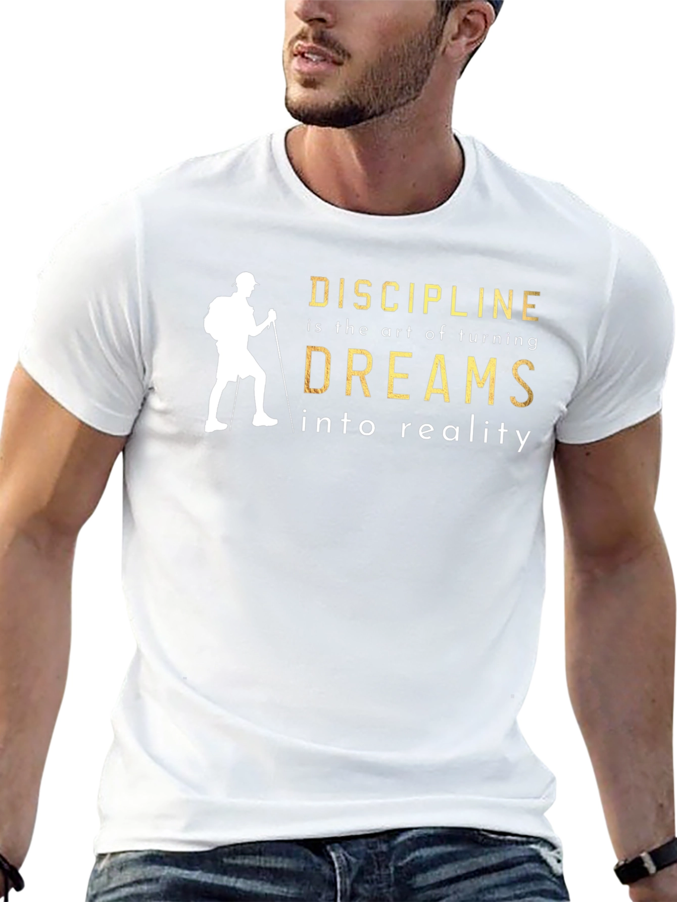 Discipline Dreams T-Shirt - Inspirational Black Tee