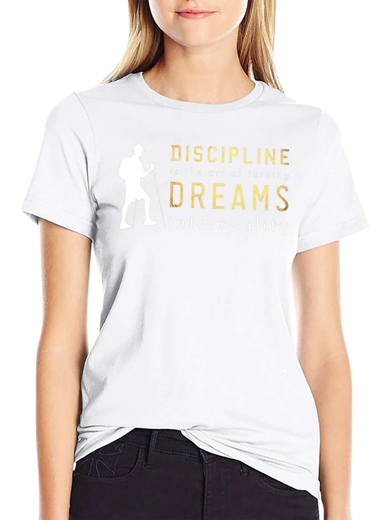 Discipline Dreams T-Shirt - Inspirational Black Tee