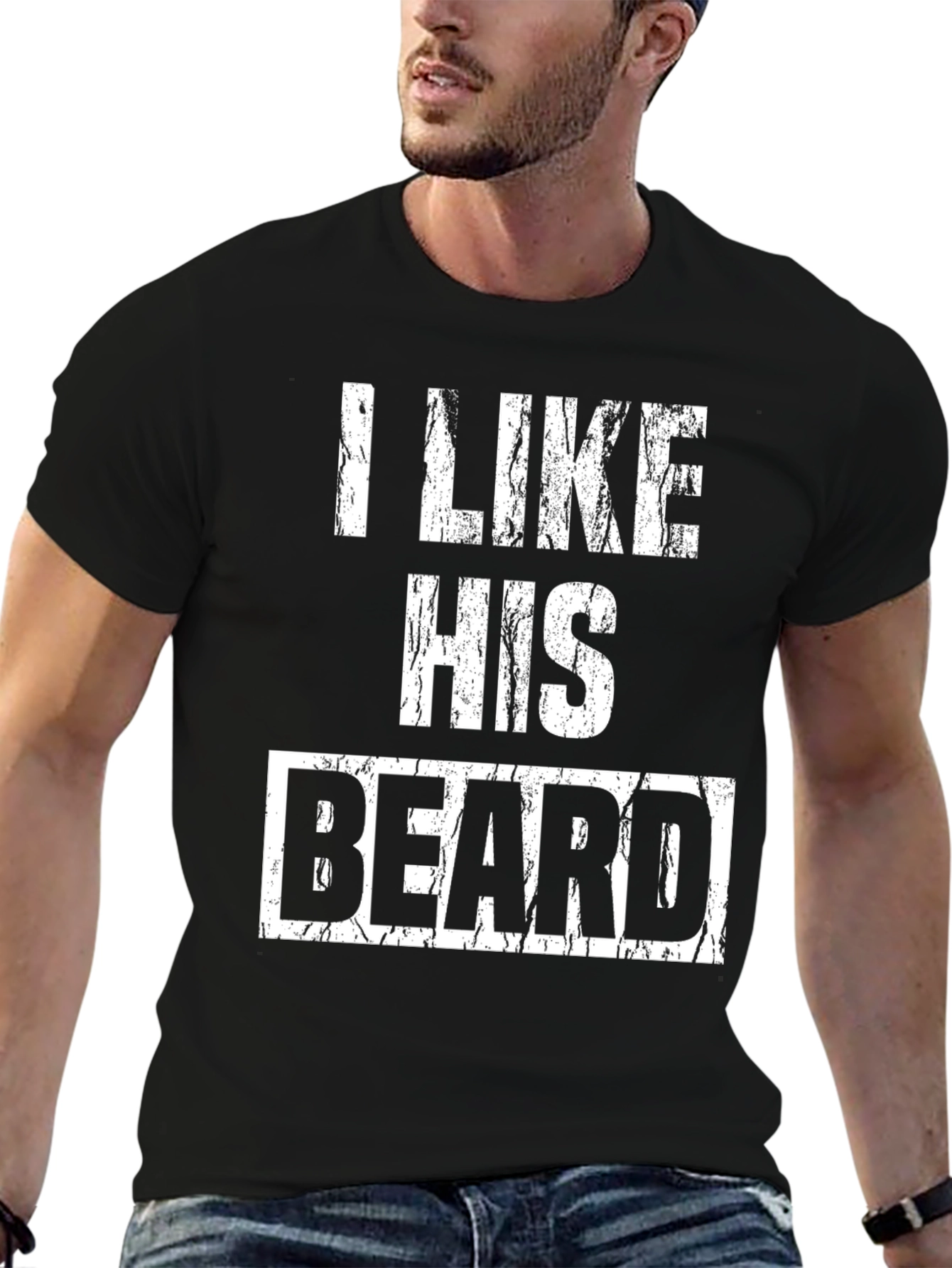 I Like His Beard Graphic T-Shirt