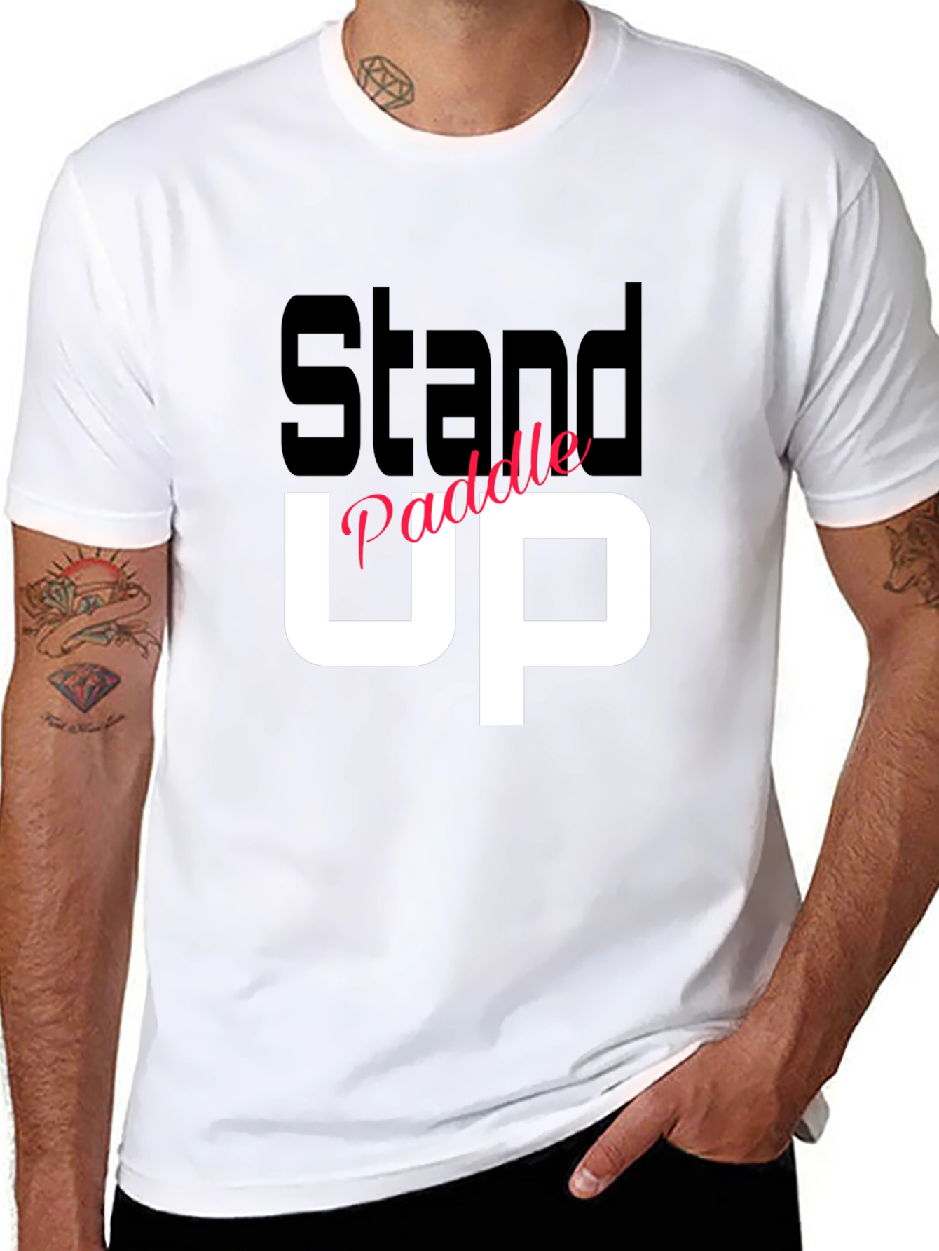 Stand Up Paddle T-Shirt - Black