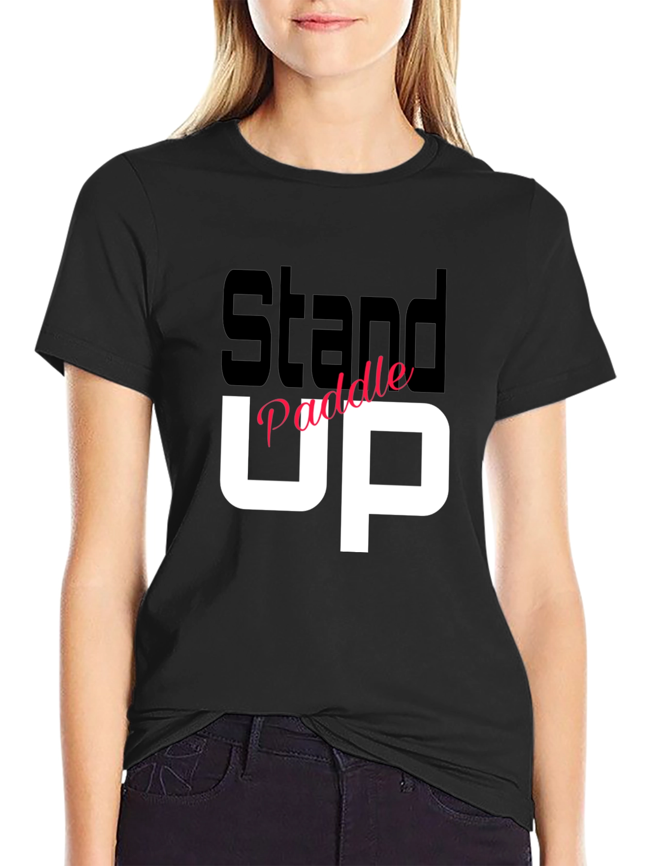 Stand Up Paddle T-Shirt - Black