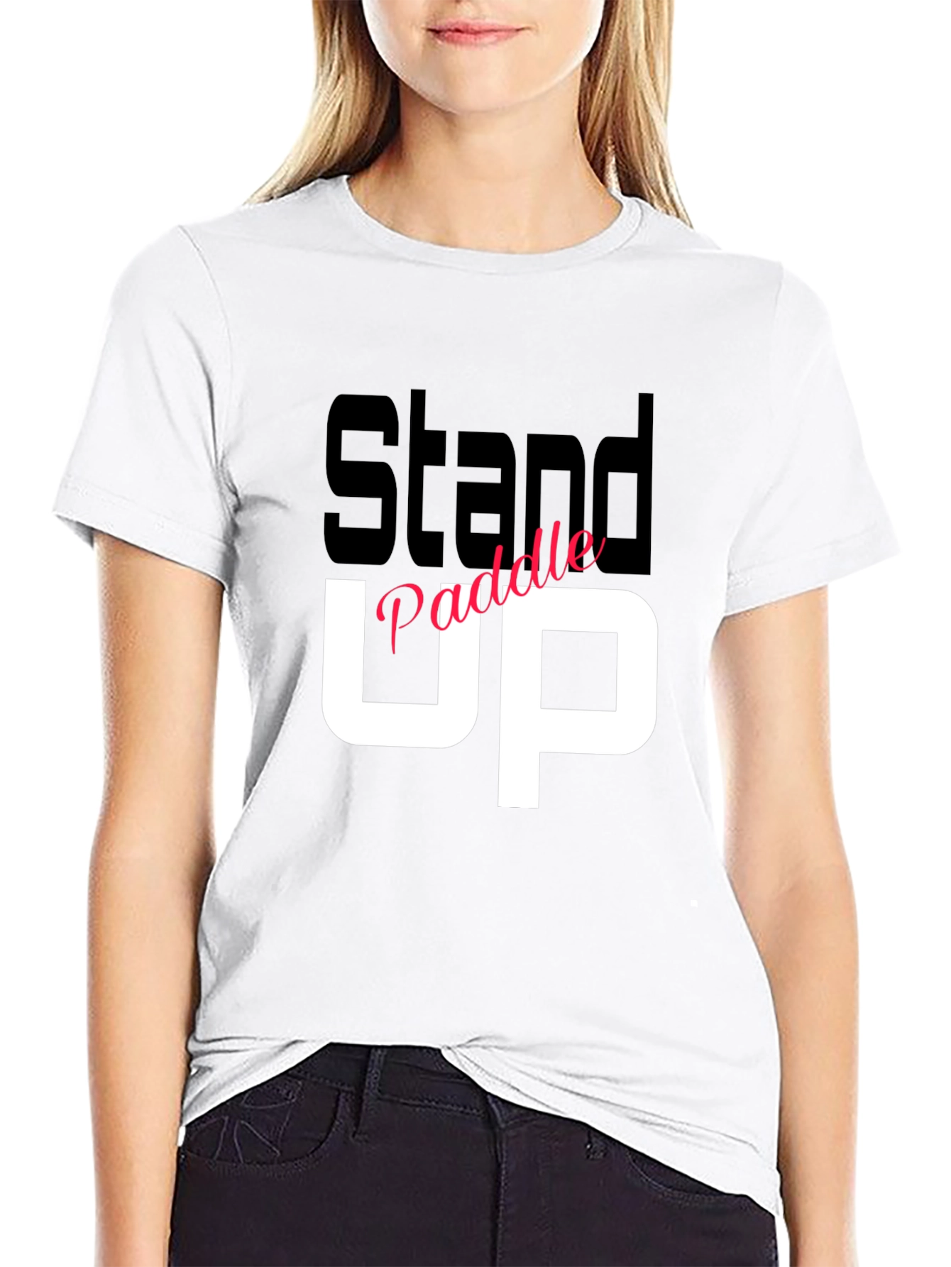 Stand Up Paddle T-Shirt - Black