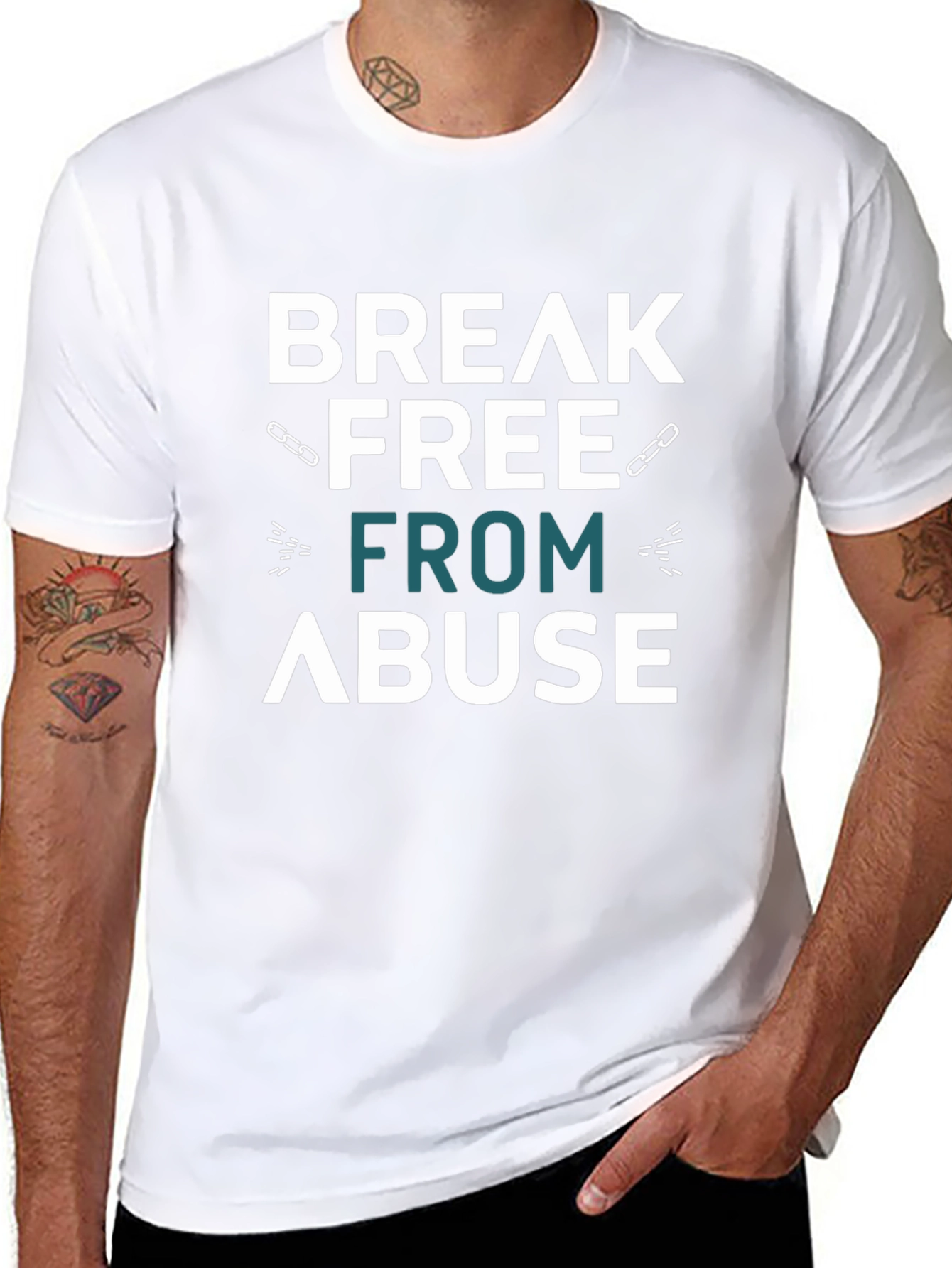Break Free From Abuse Graphic T-Shirt