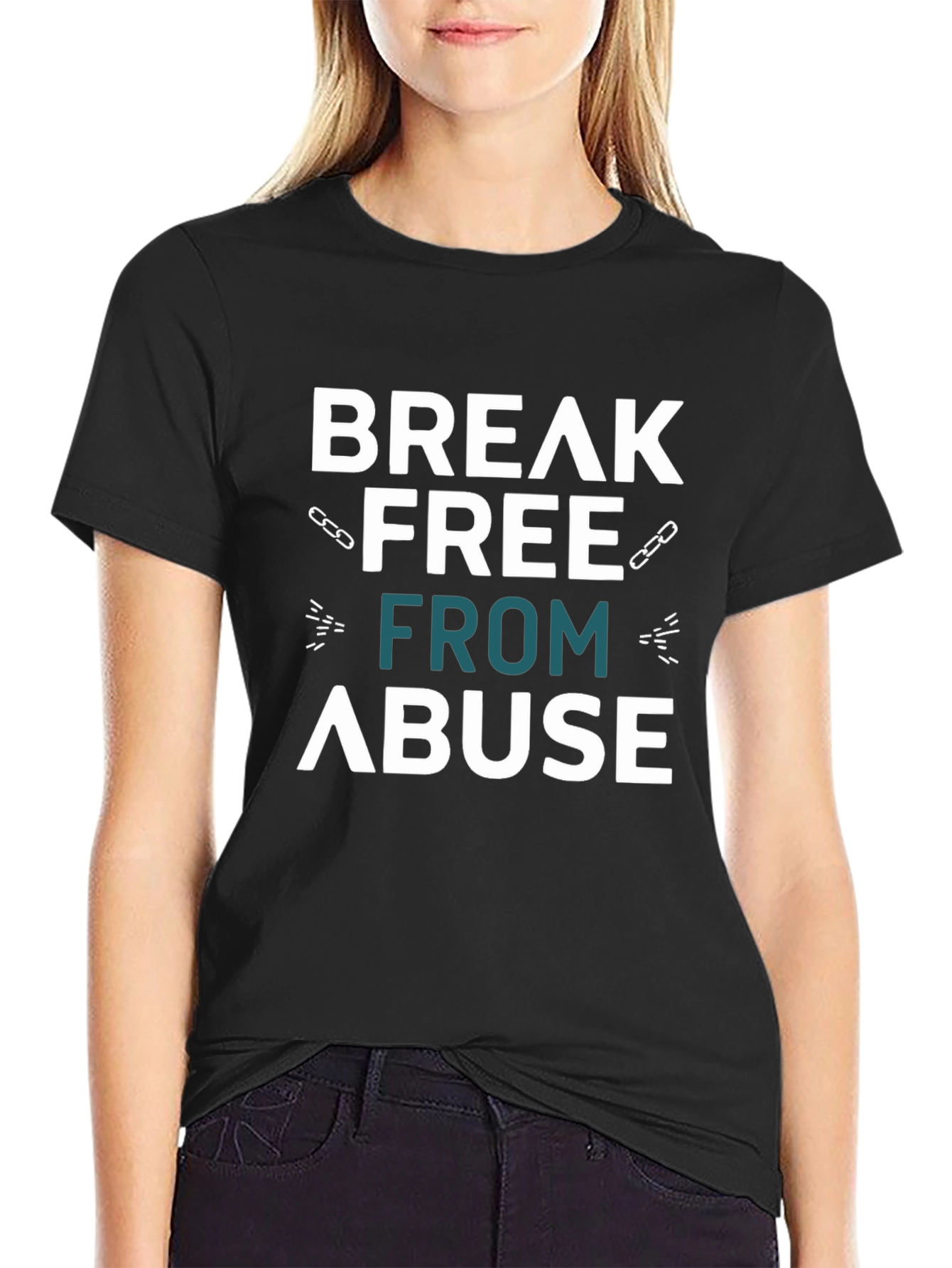 Break Free From Abuse Graphic T-Shirt