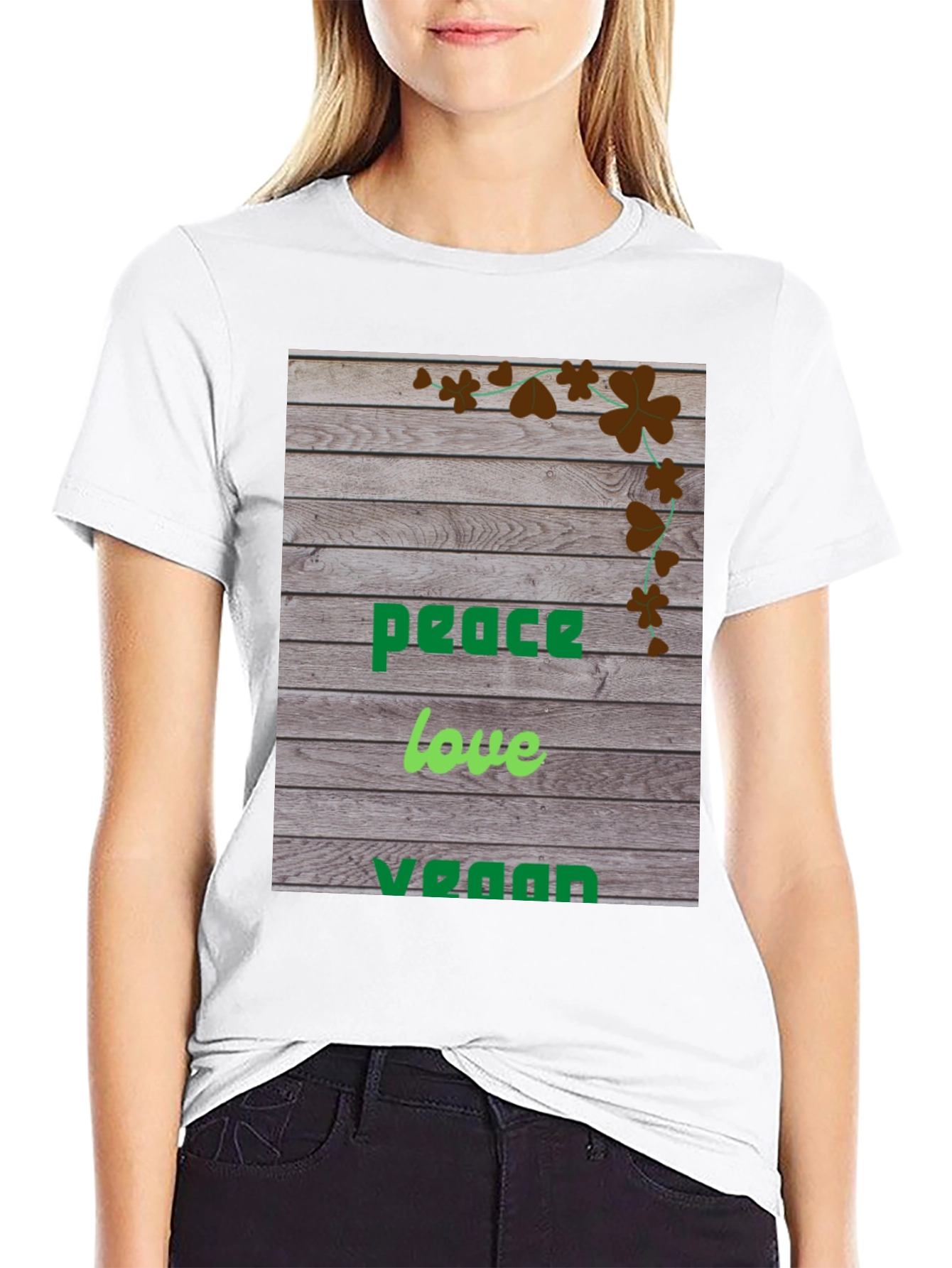 Peace Love Vegan T-Shirt