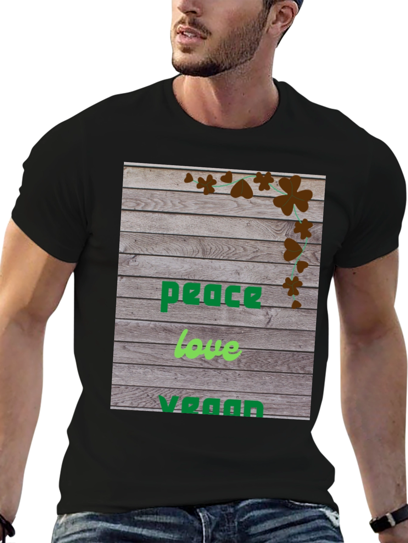 Peace Love Vegan T-Shirt