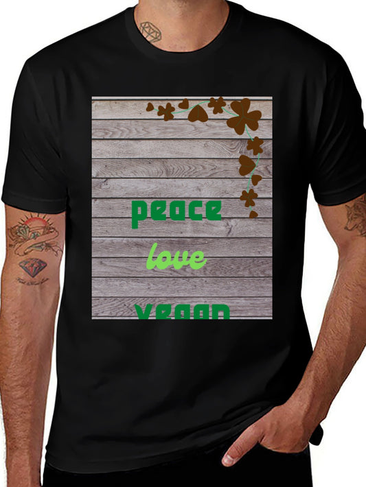 Peace Love Vegan T-Shirt