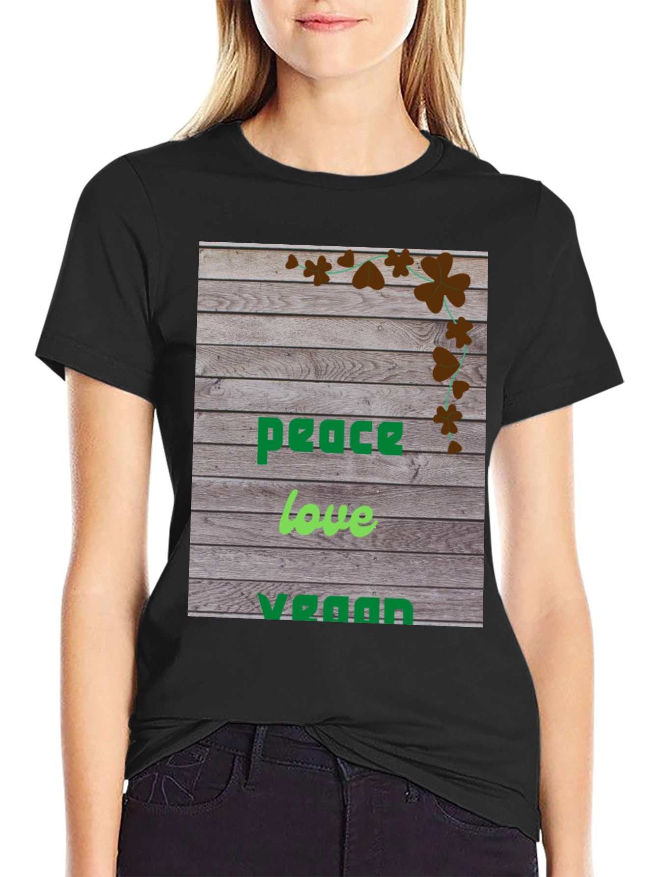 Peace Love Vegan T-Shirt
