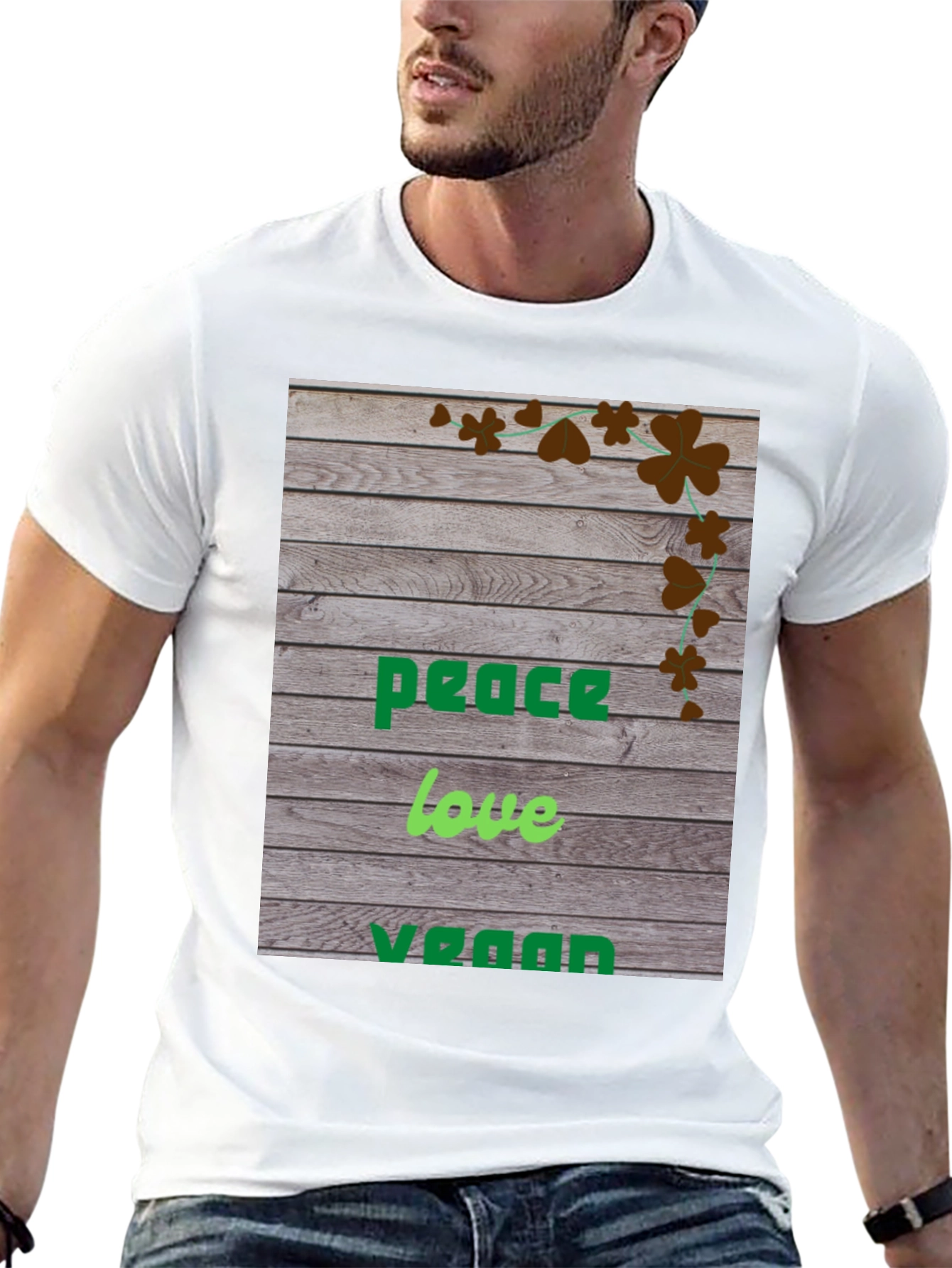 Peace Love Vegan T-Shirt