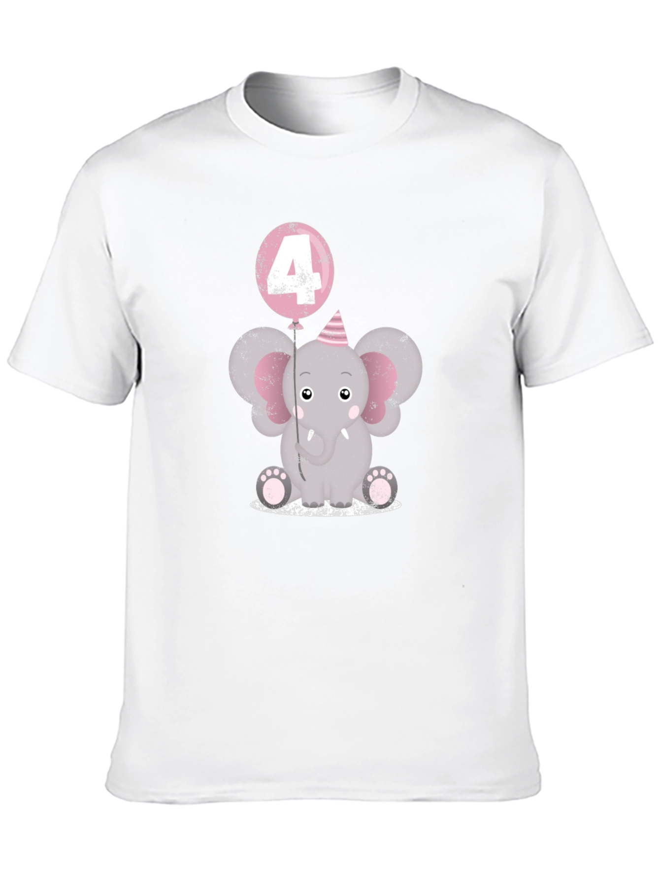 4th Birthday Elephant T-Shirt