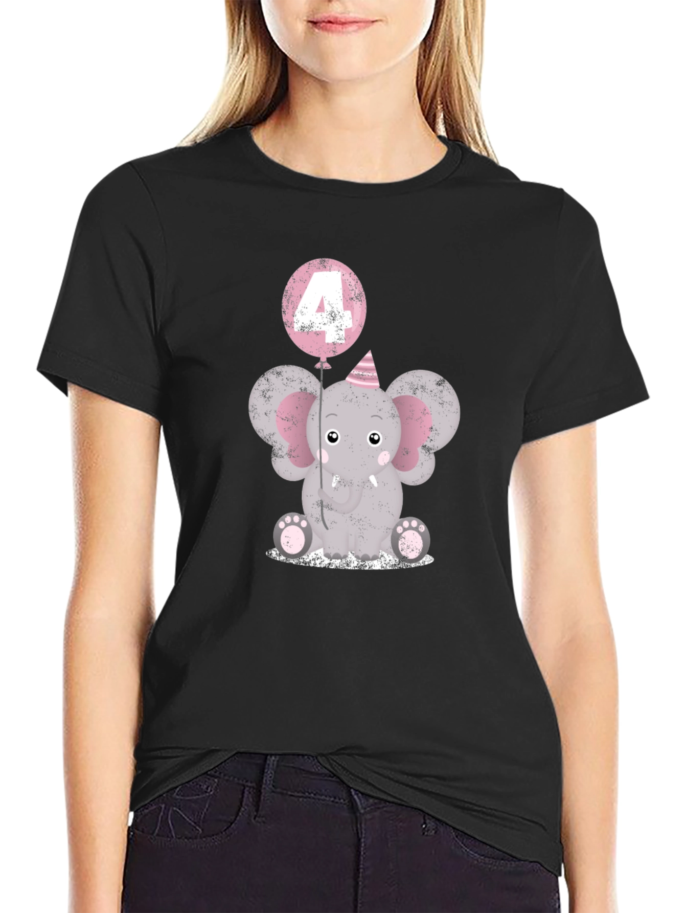 4th Birthday Elephant T-Shirt