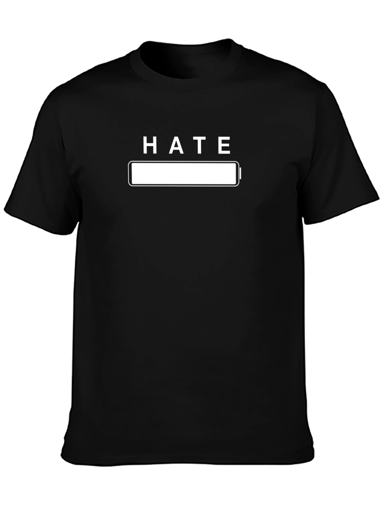 Hate Empty Battery Funny Graphic T-Shirt - Unisex