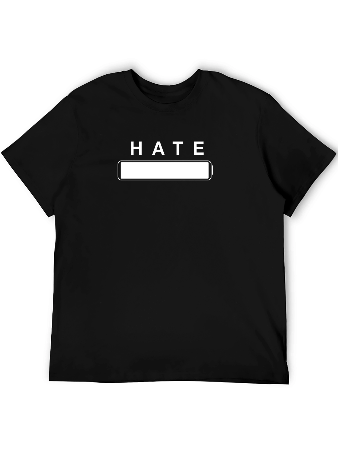 Hate Empty Battery Funny Graphic T-Shirt - Unisex