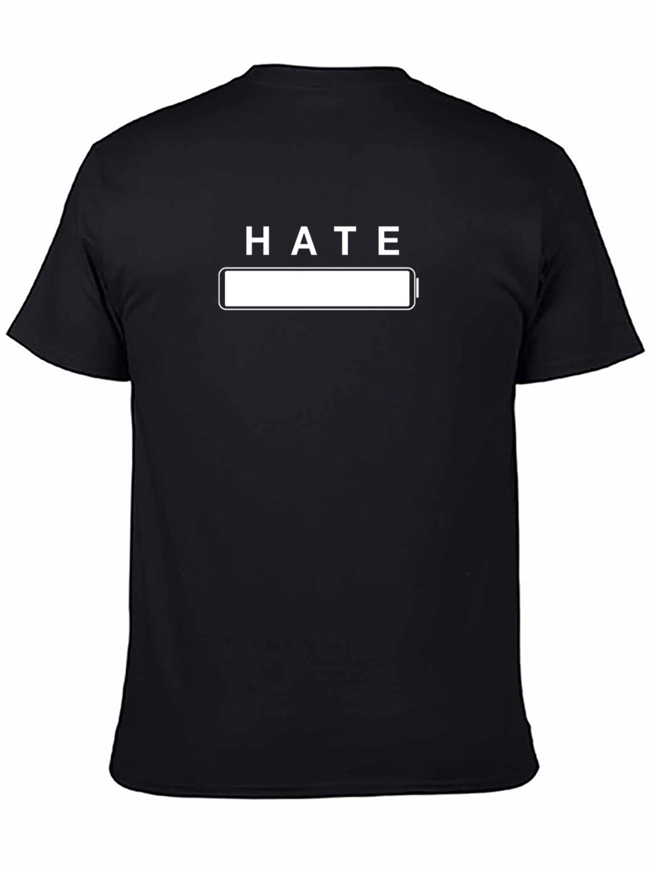 Hate Empty Battery Funny Graphic T-Shirt - Unisex