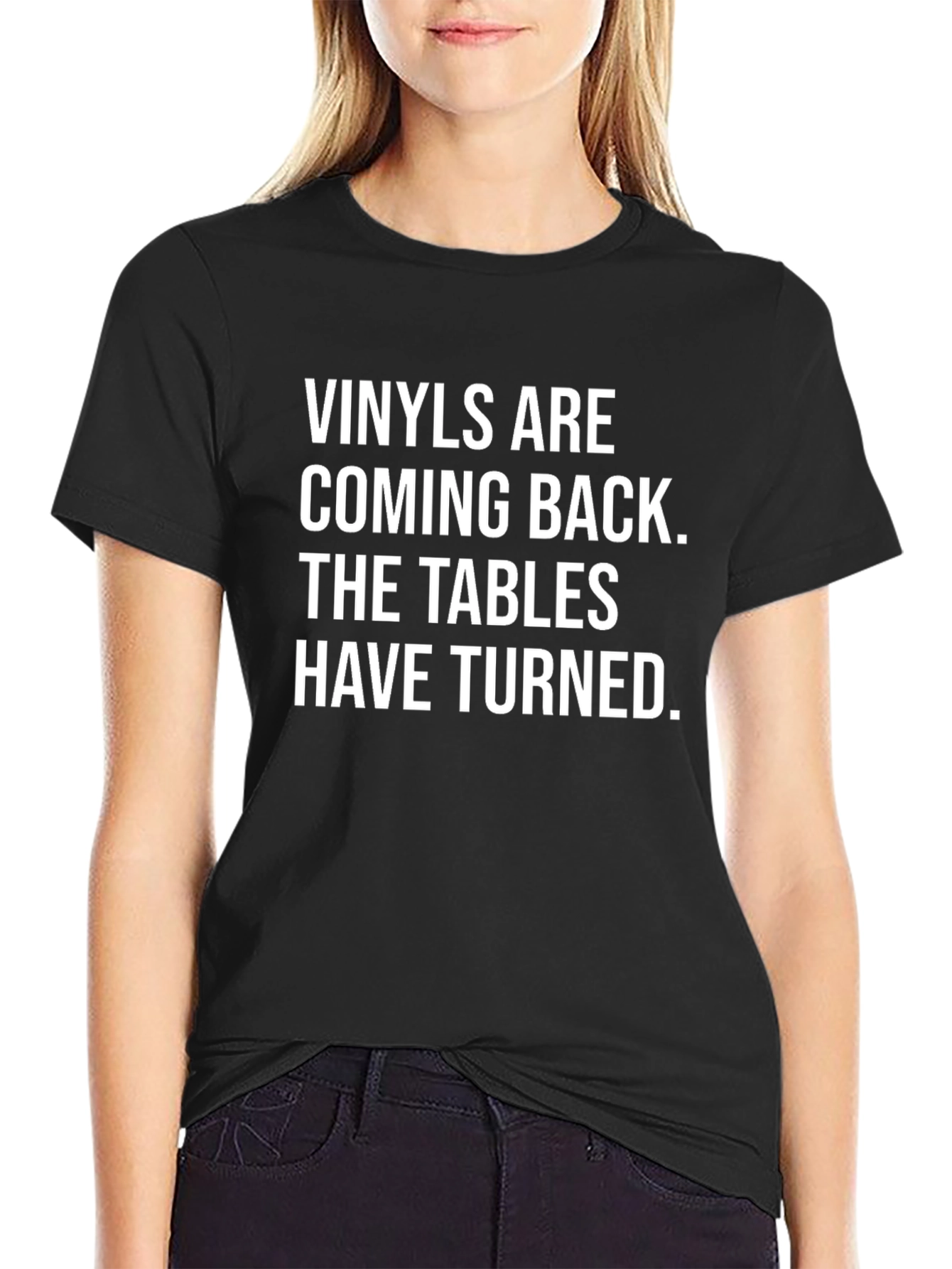 Vinyls Are Coming Back T-Shirt - Black