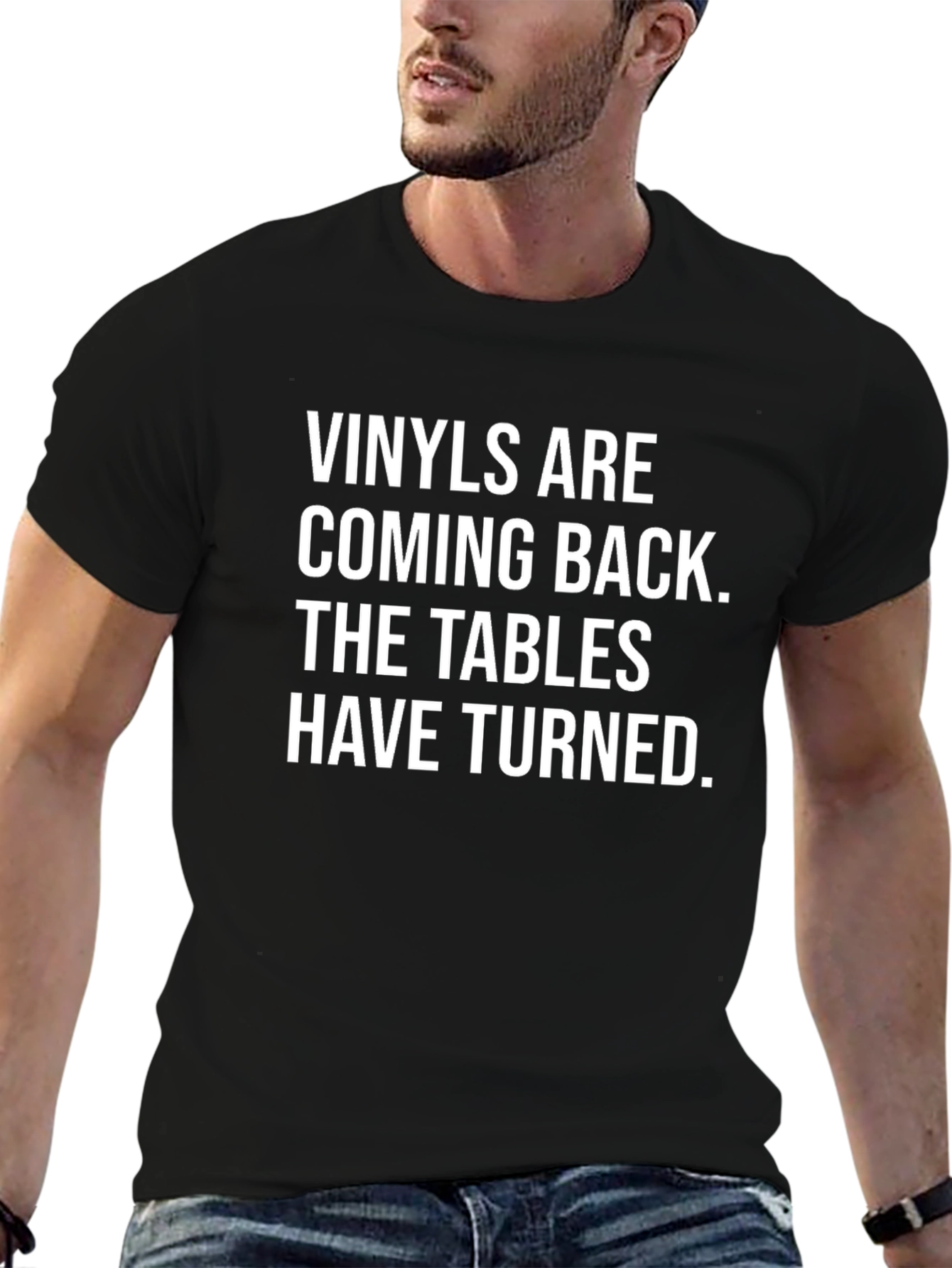 Vinyls Are Coming Back T-Shirt - Black