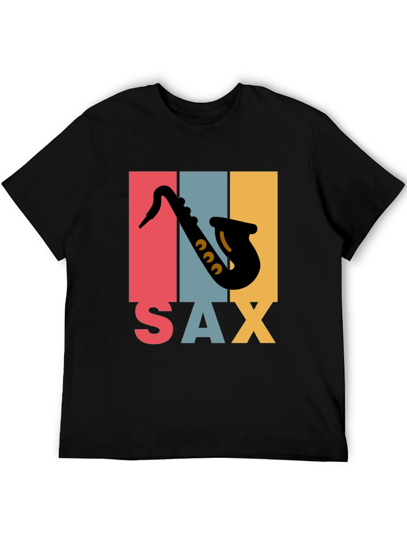 Retro Saxophone Graphic Tee - Musical Instrument T-Shirt