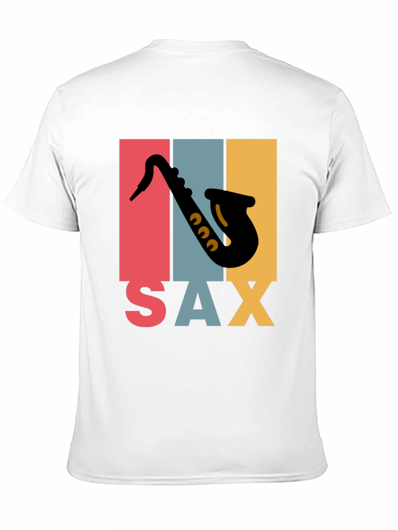 Retro Saxophone Graphic Tee - Musical Instrument T-Shirt