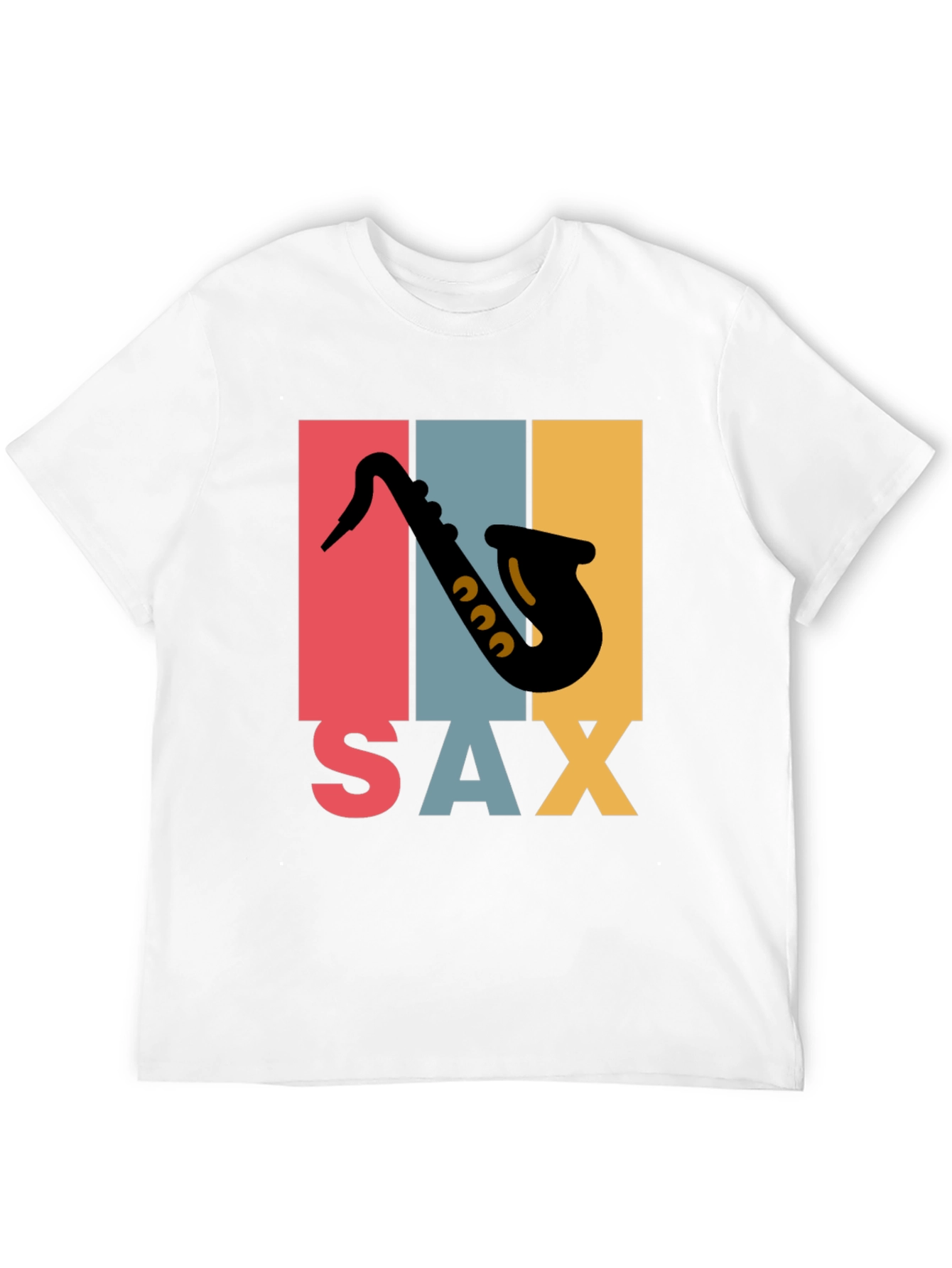 Retro Saxophone Graphic Tee - Musical Instrument T-Shirt