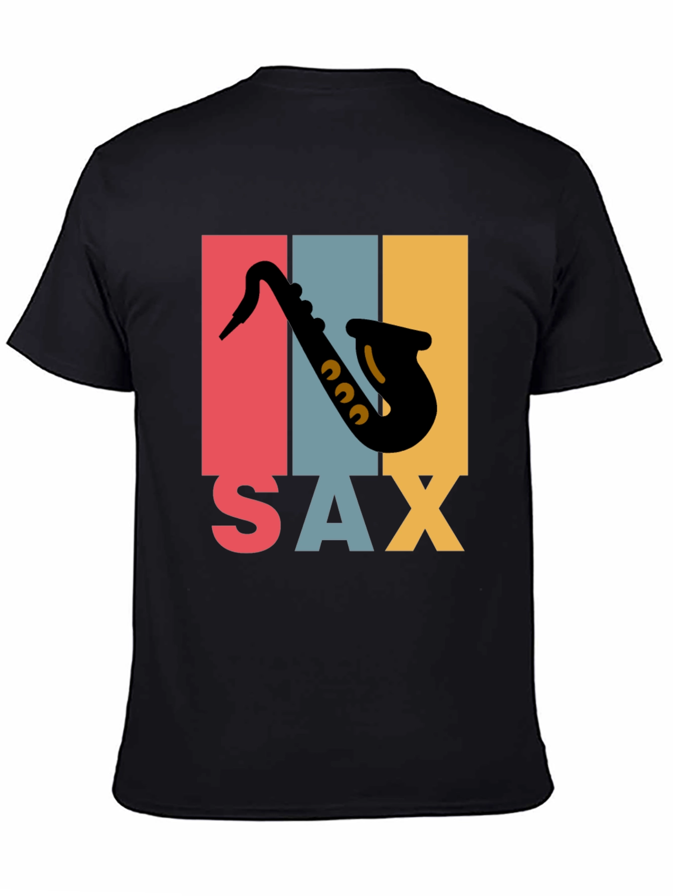 Retro Saxophone Graphic Tee - Musical Instrument T-Shirt