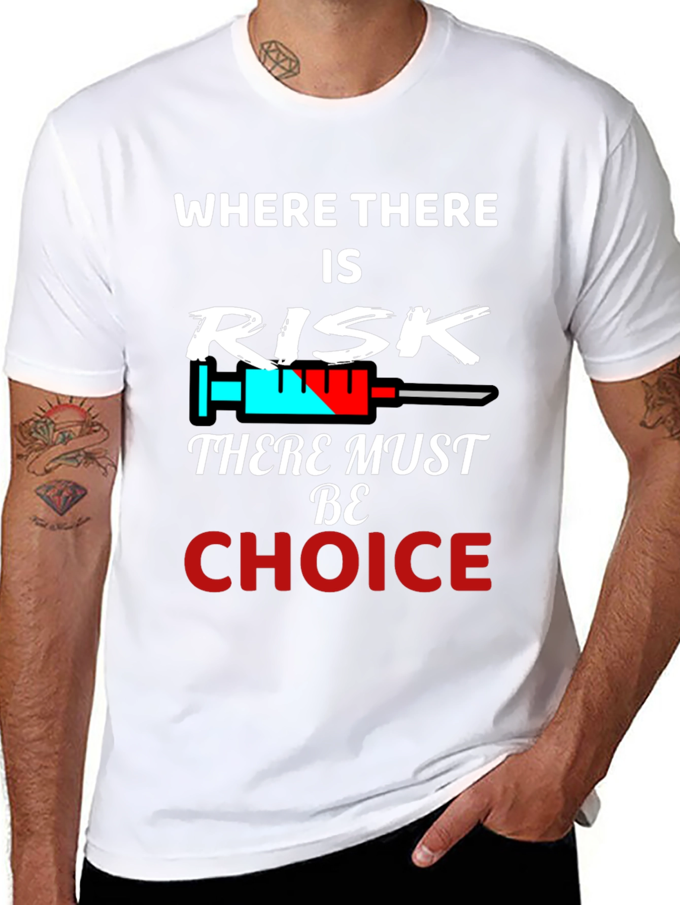 Risk & Choice Tee - Pro Freedom Graphic T-Shirt