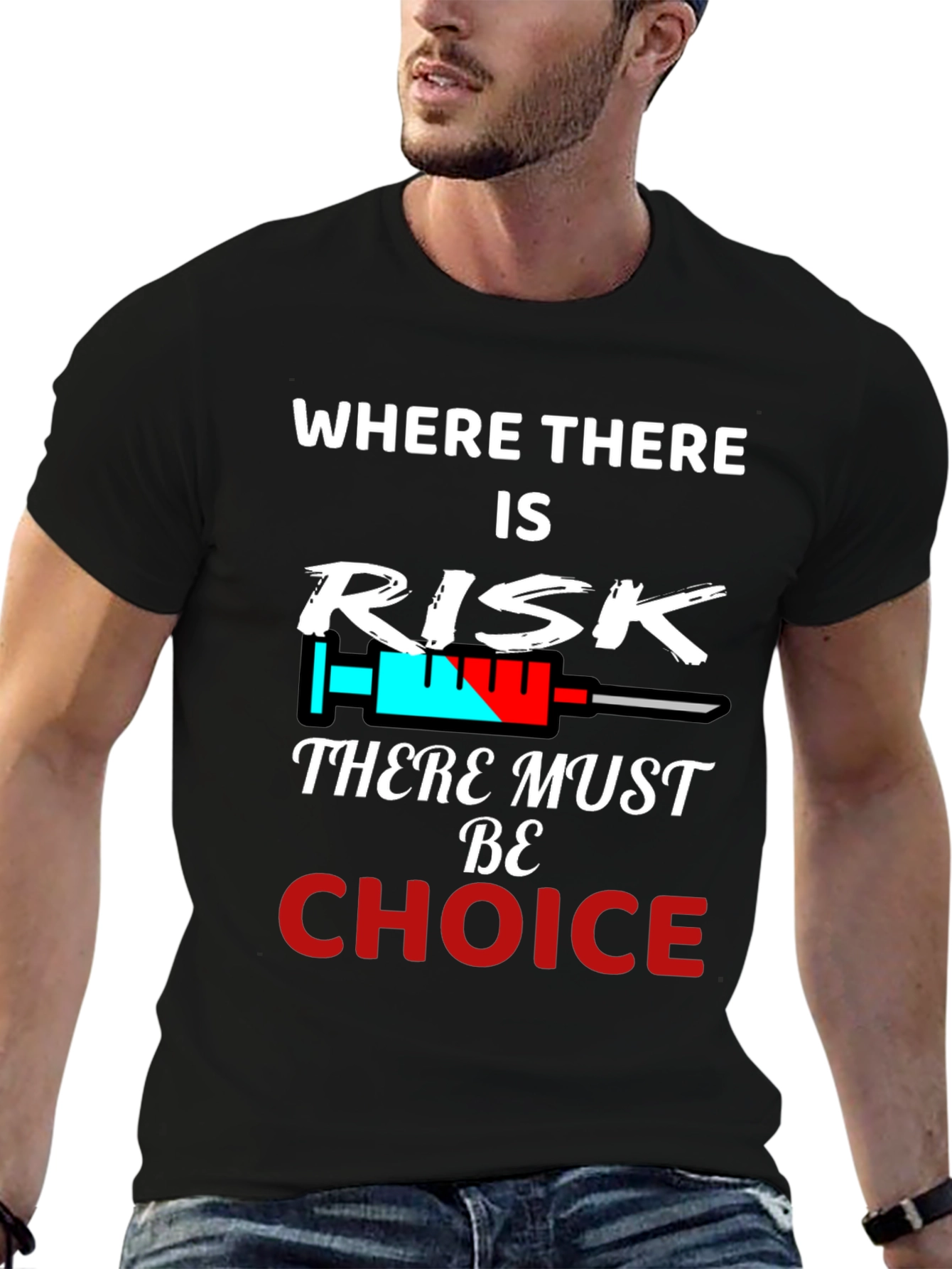 Risk & Choice Tee - Pro Freedom Graphic T-Shirt