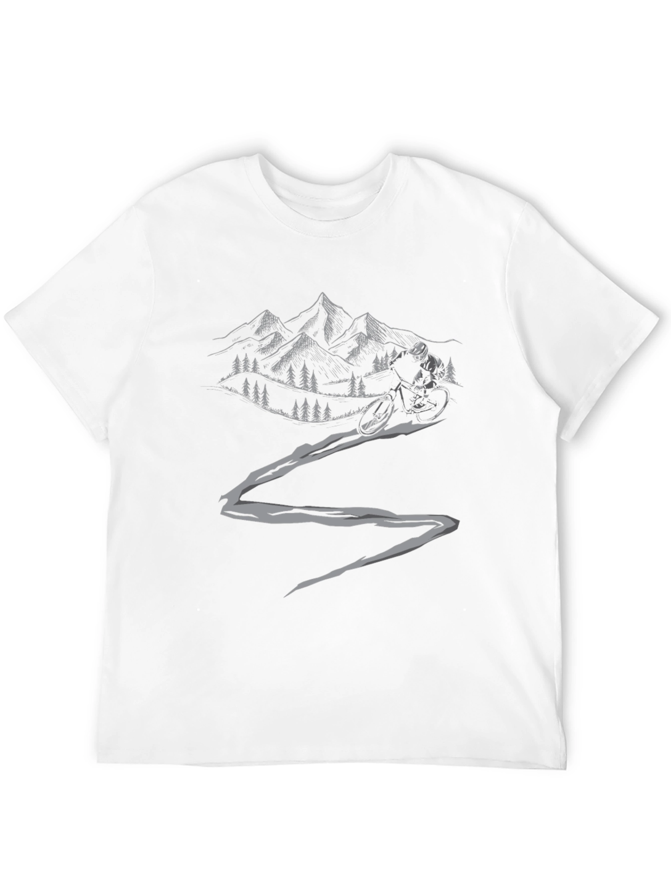 Mountain Biker Graphic Tee - Black