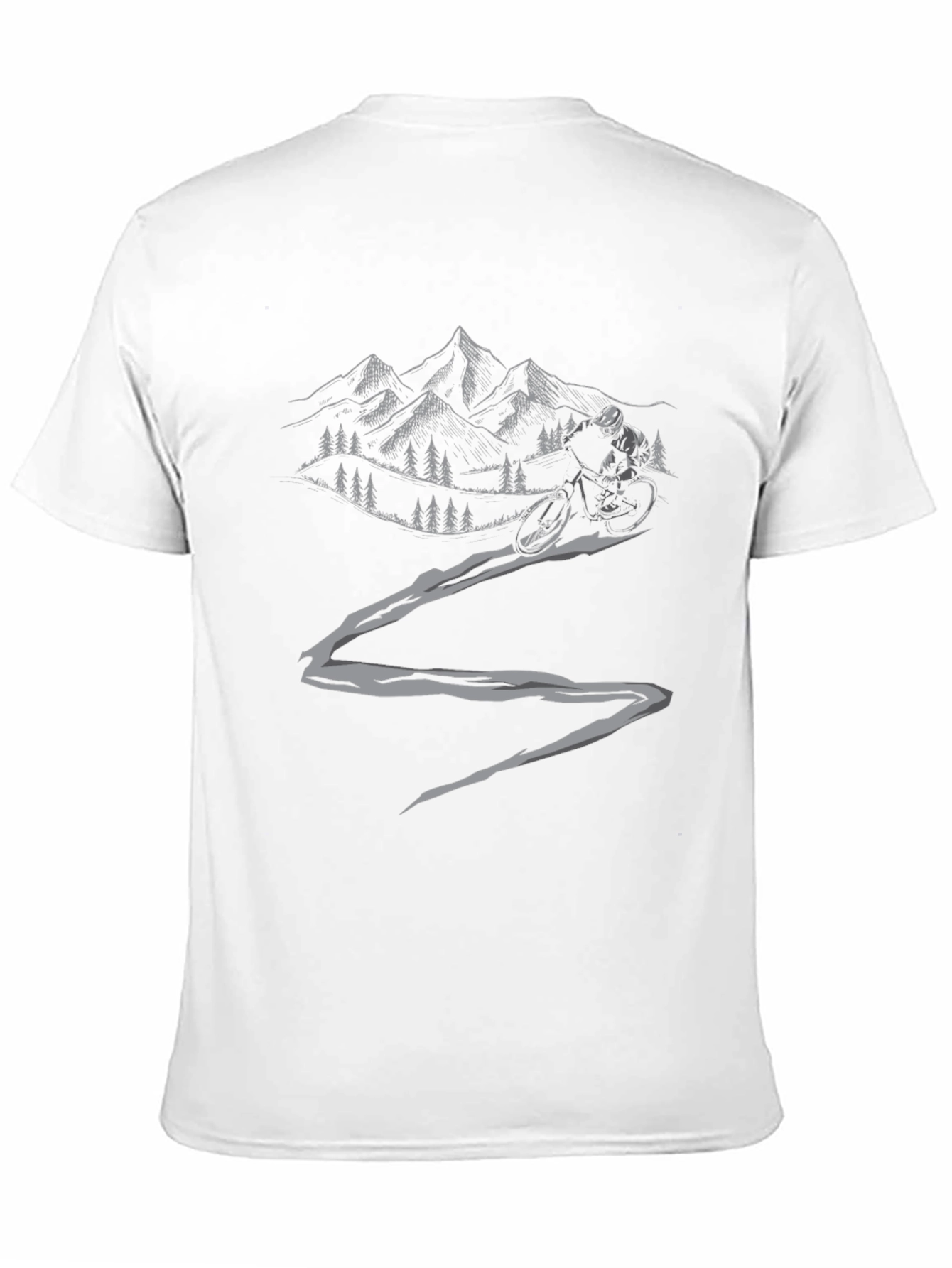 Mountain Biker Graphic Tee - Black