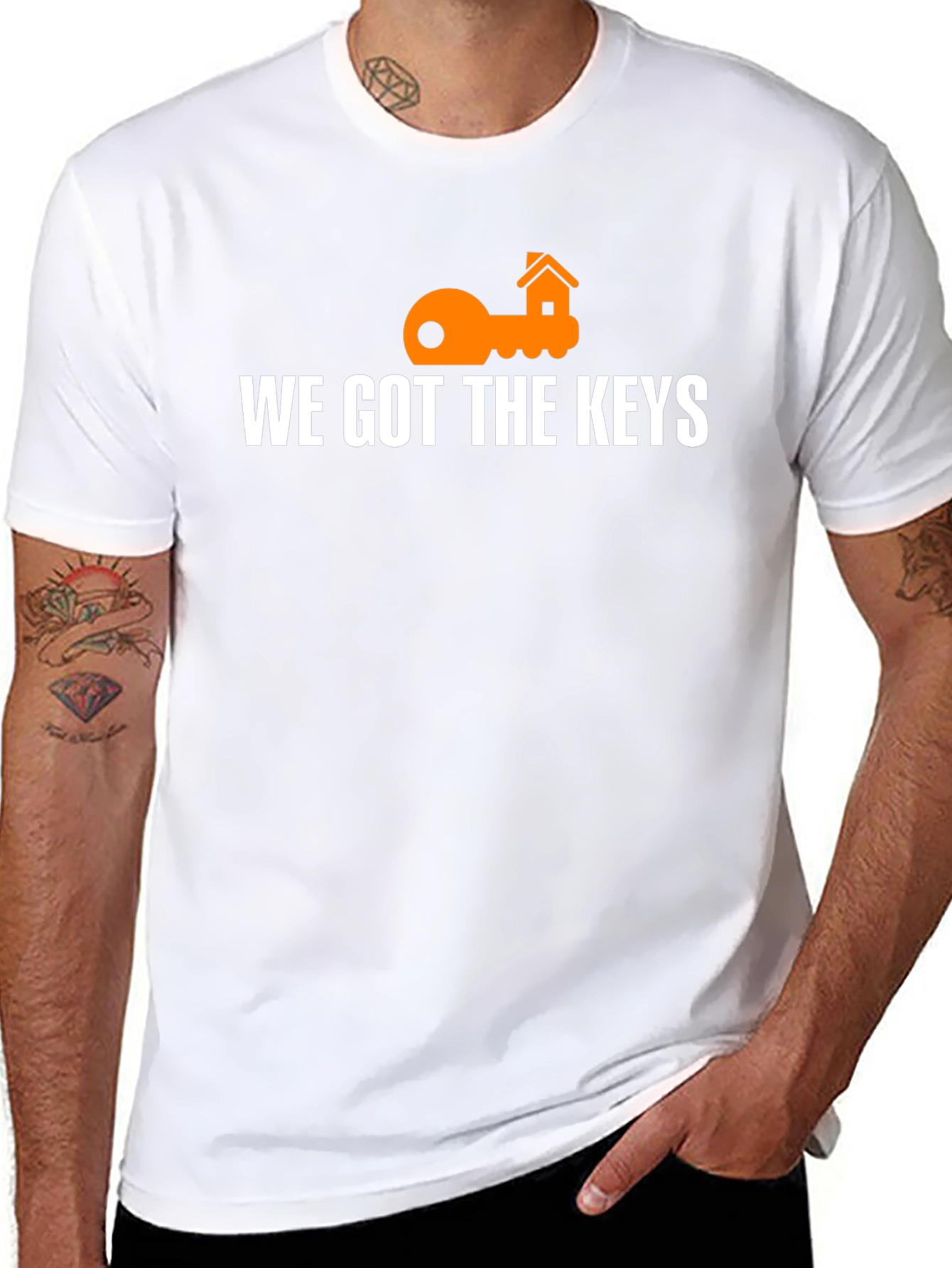 We Got The Keys T-Shirt - House Key Design