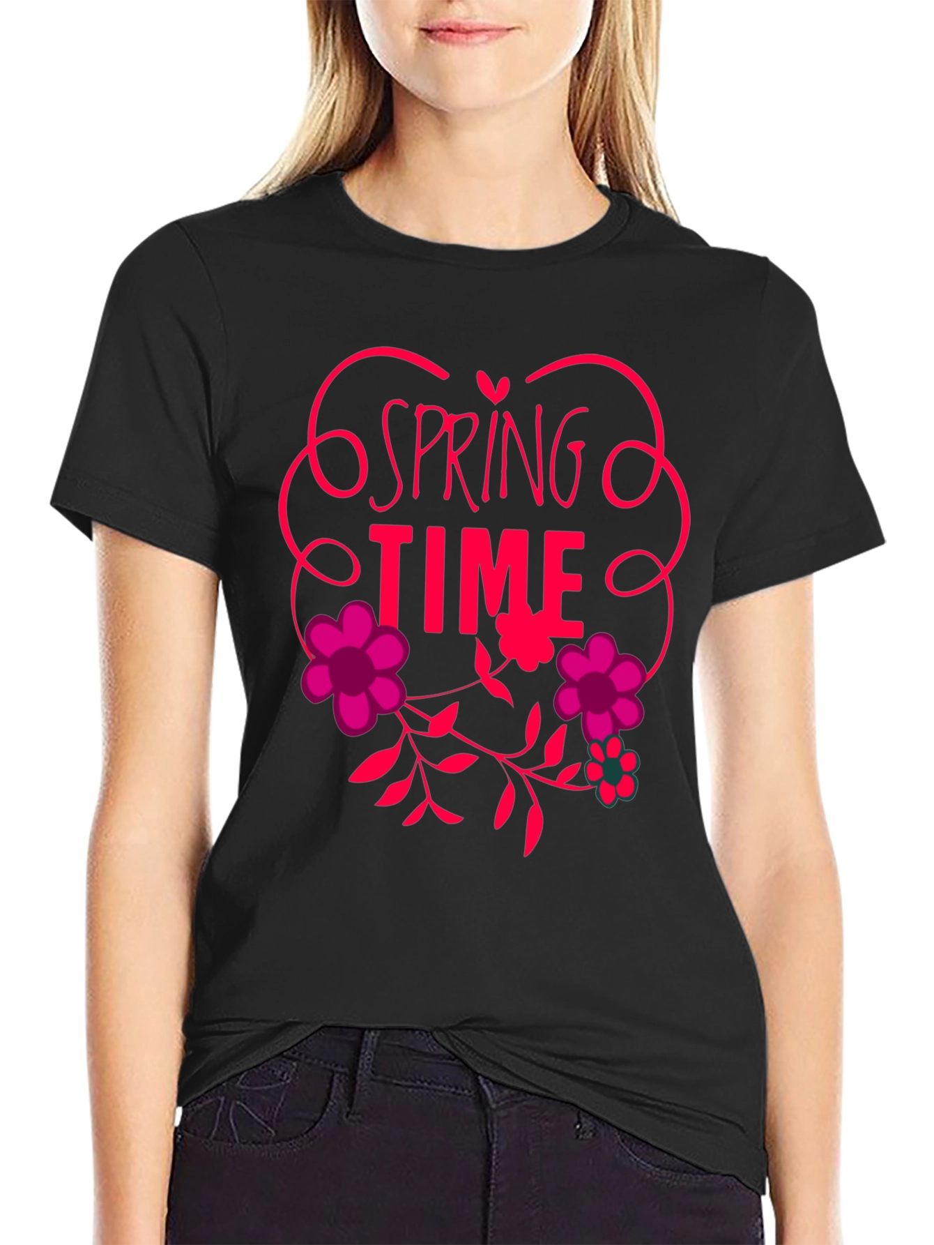 Spring Time Floral Graphic Tee