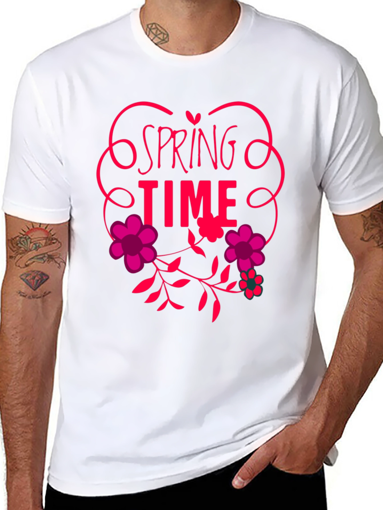 Spring Time Floral Graphic Tee