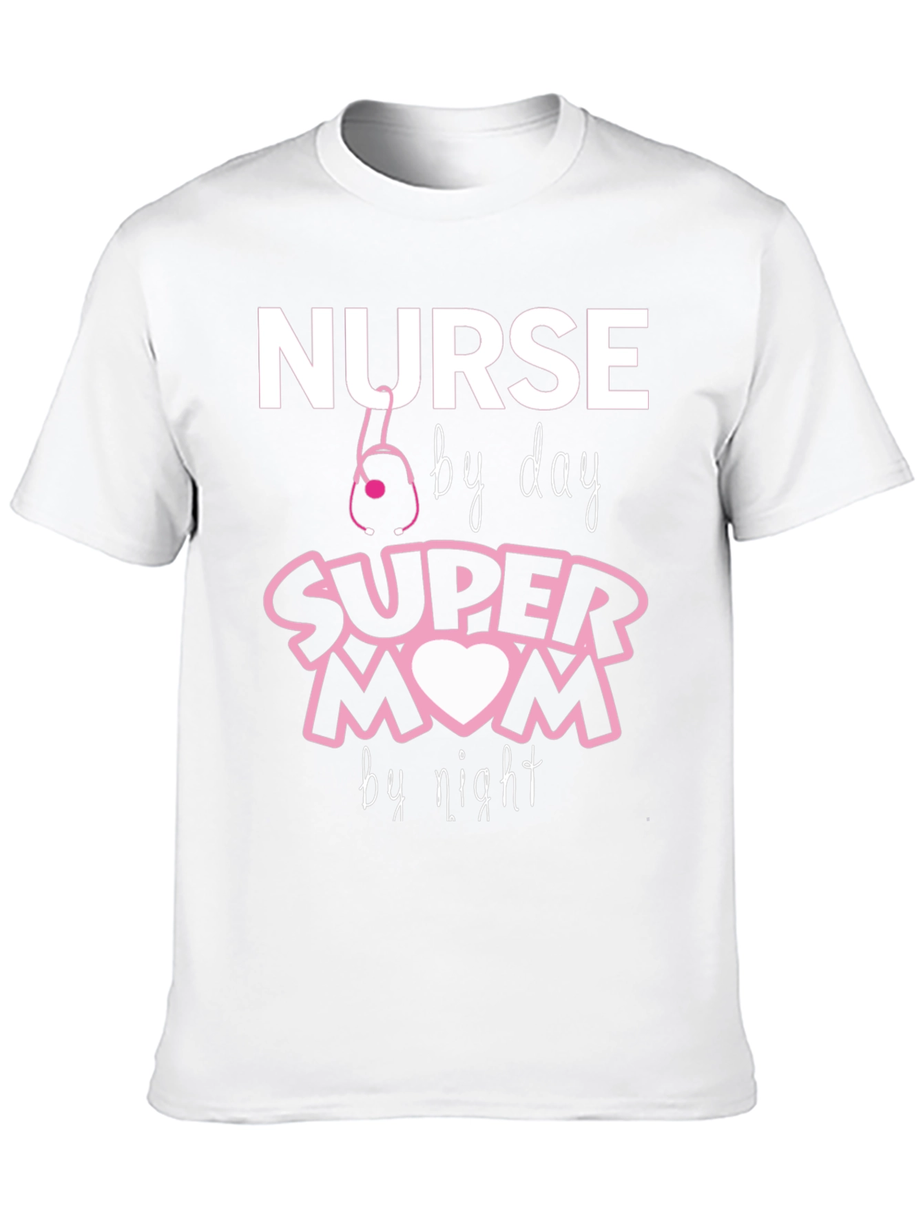 Nurse Super Mom T-Shirt - Black