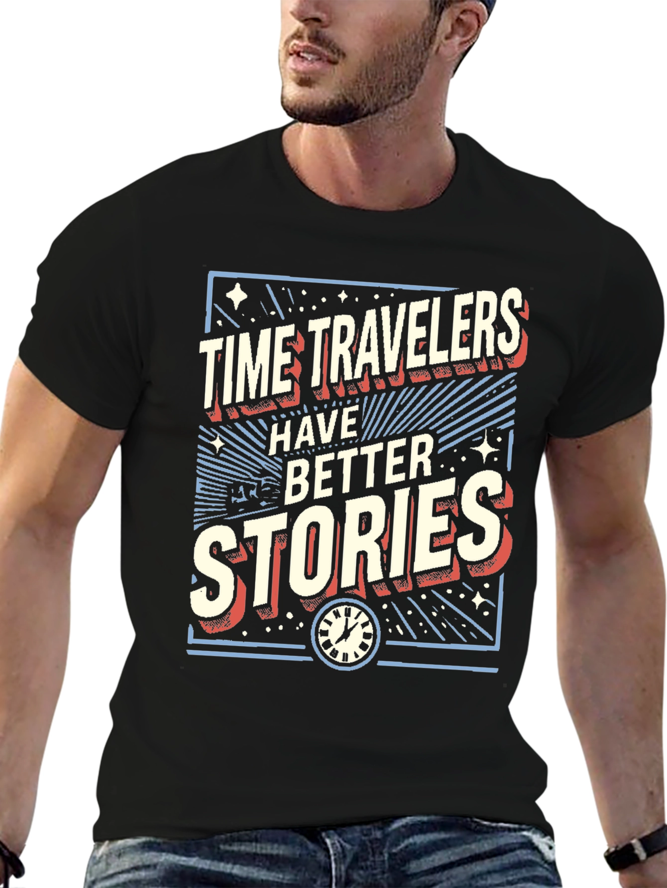 Time Travelers Better Stories Graphic Tee