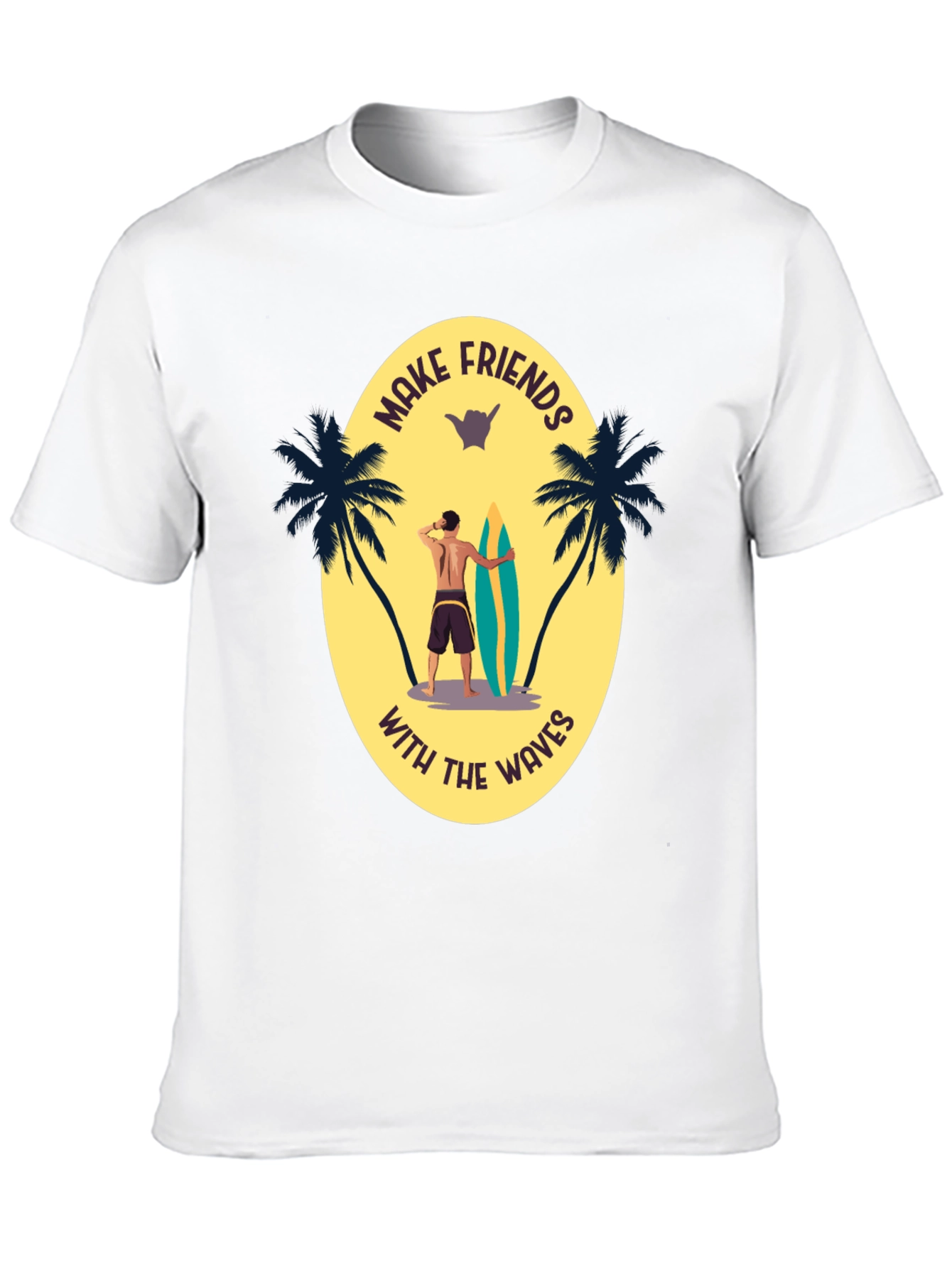 Make Friends With the Waves Graphic Tee