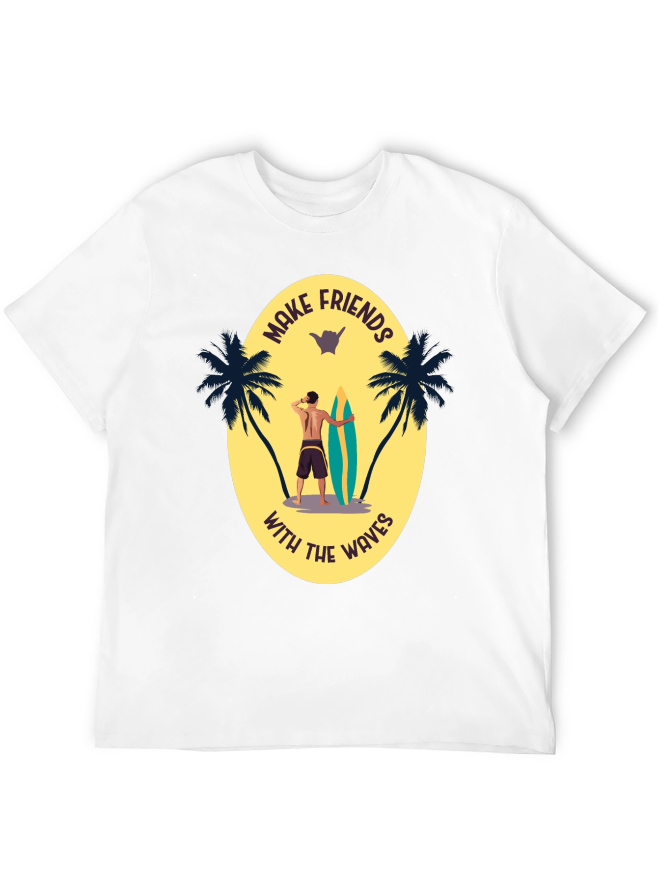 Make Friends With the Waves Graphic Tee