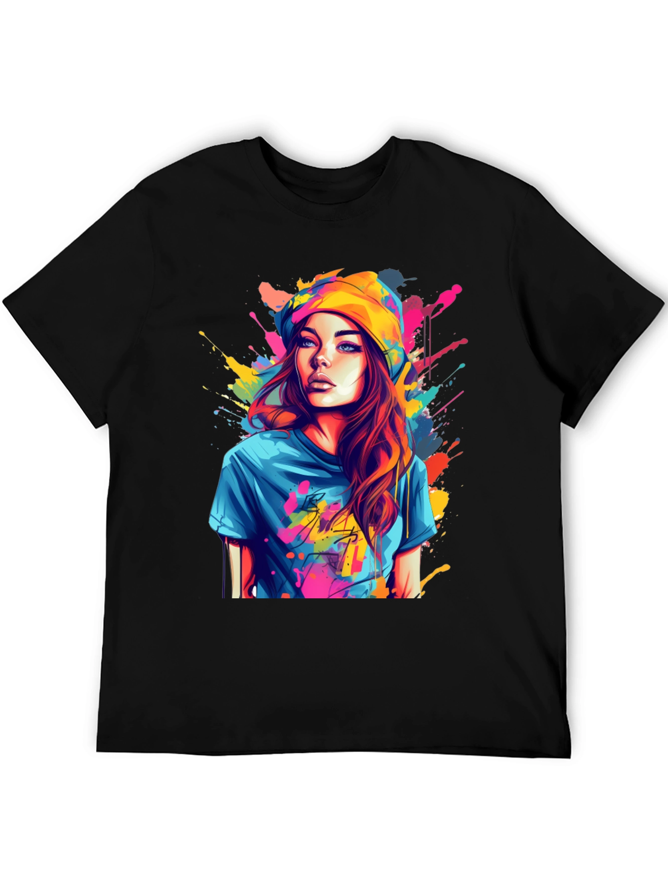 Colorful Art Girl T-Shirt