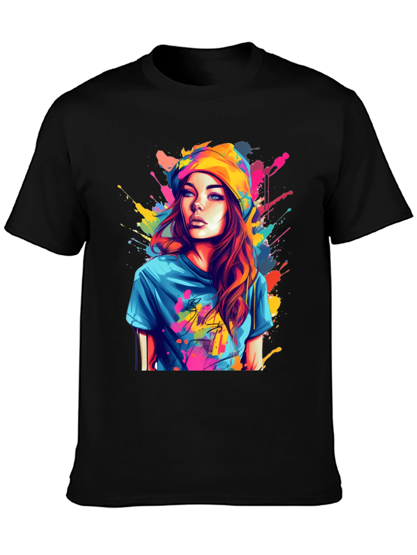 Colorful Art Girl T-Shirt