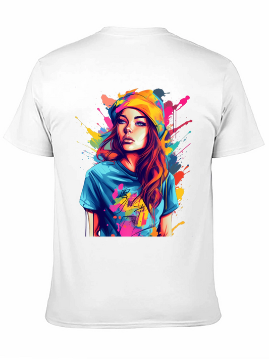 Colorful Art Girl T-Shirt