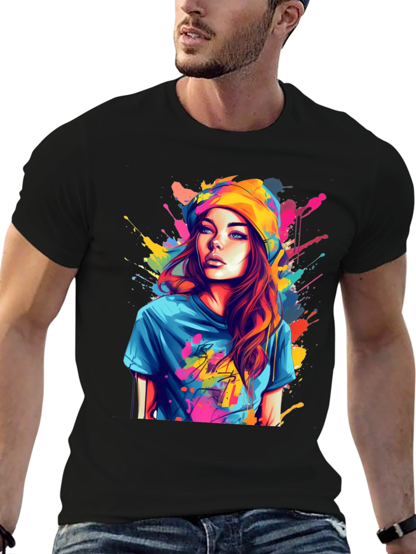 Colorful Art Girl T-Shirt