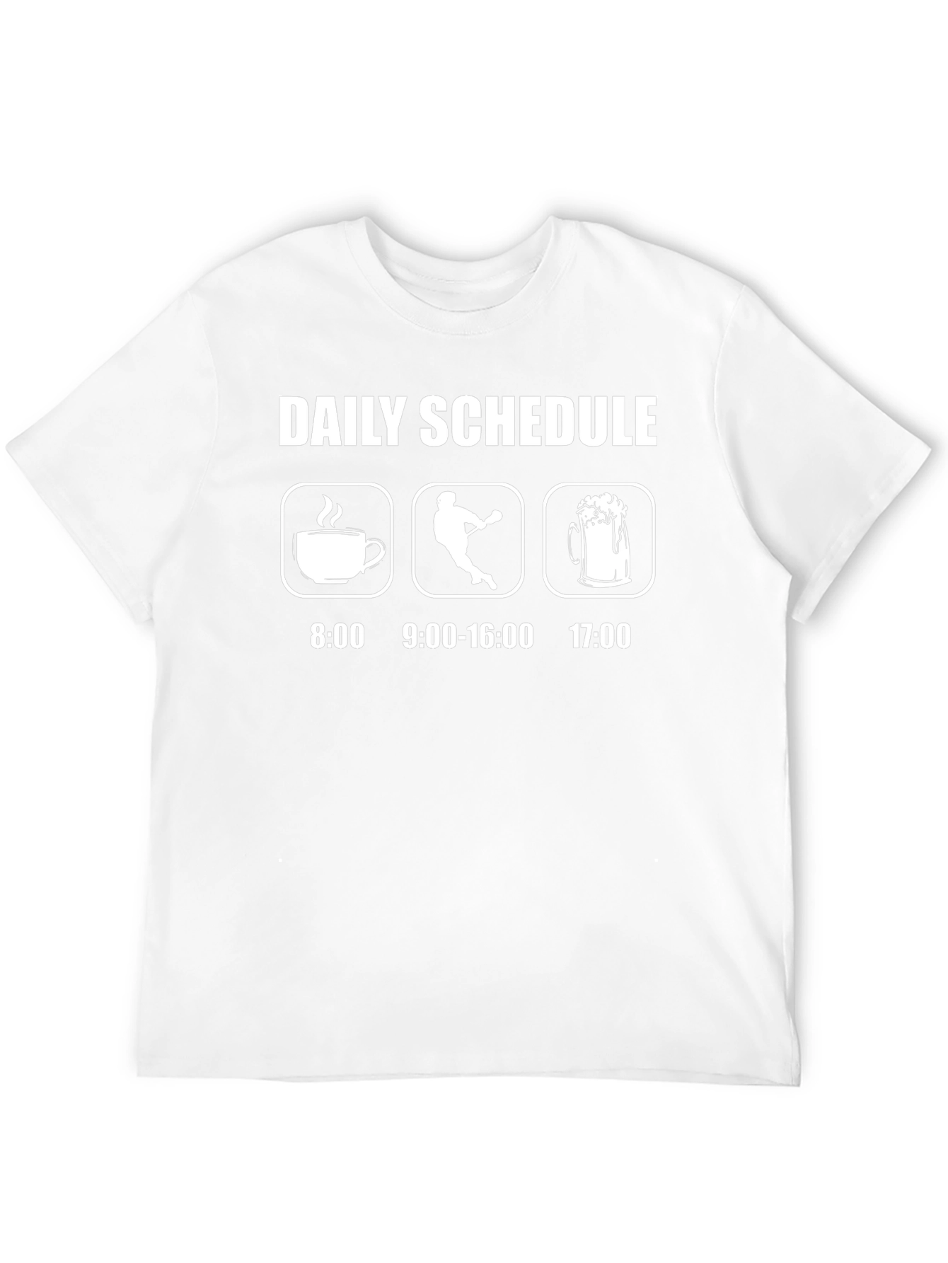 Daily Schedule Graphic Tee - Coffee Lacrosse Beer