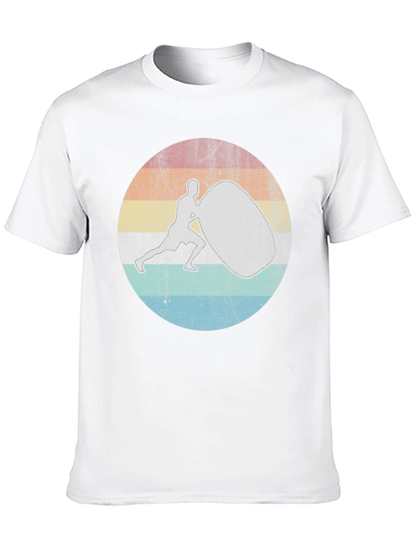 Retro Sandbag Workout T-Shirt - Black