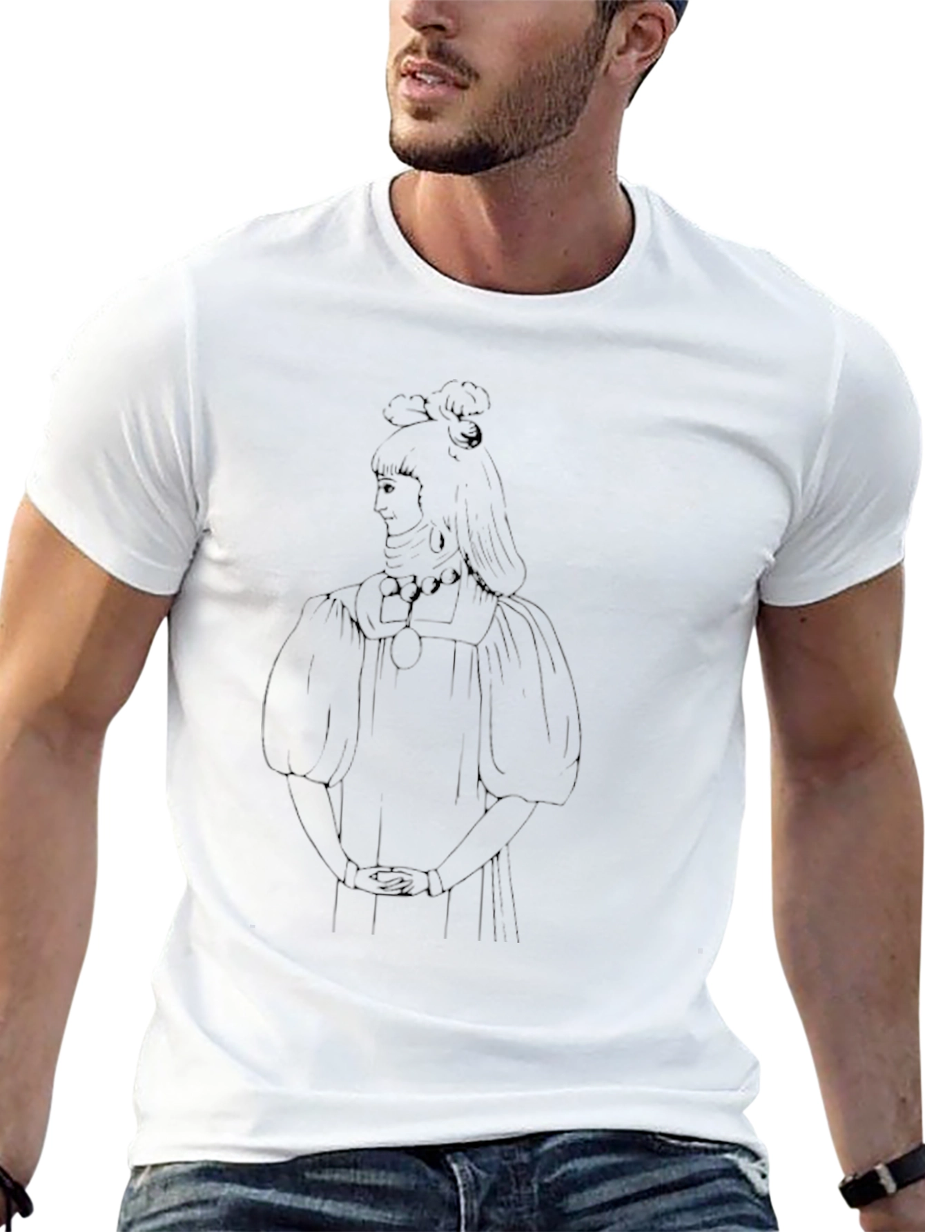 Line Art T-Shirt - Stylish Graphic Tee