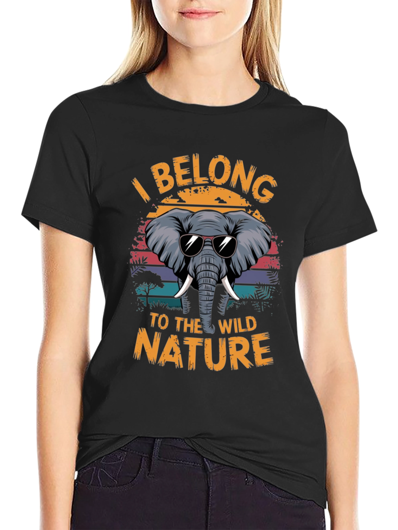 Wild Nature Elephant Graphic Tee