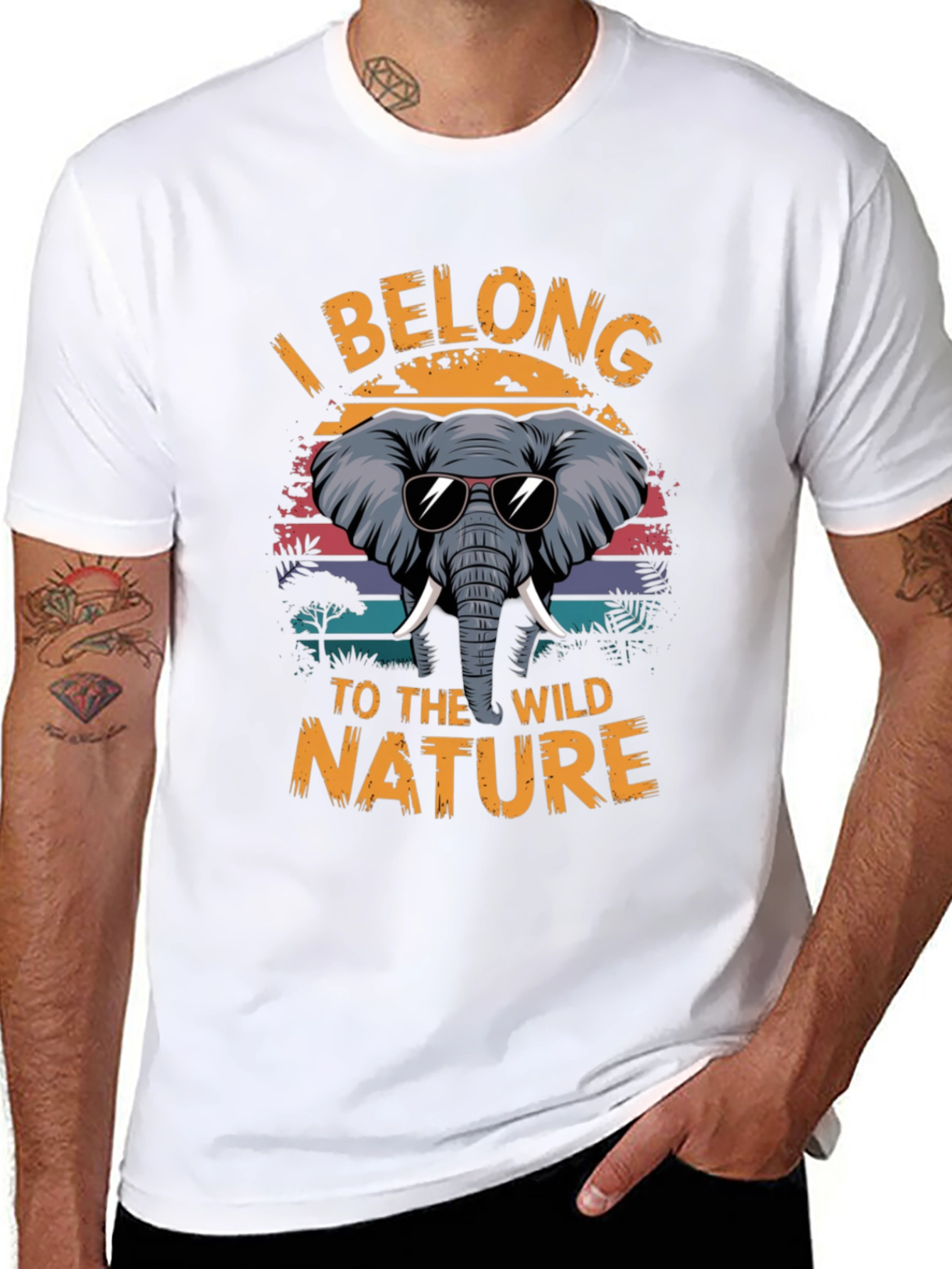 Wild Nature Elephant Graphic Tee