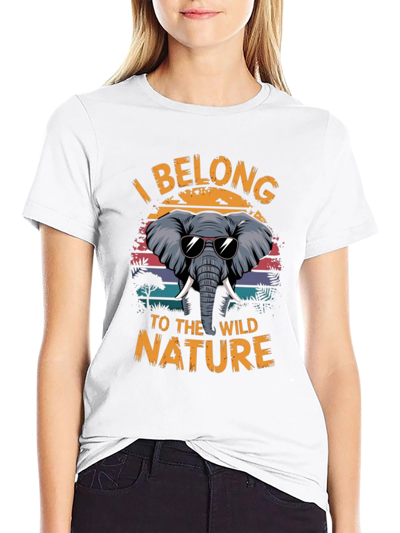 Wild Nature Elephant Graphic Tee