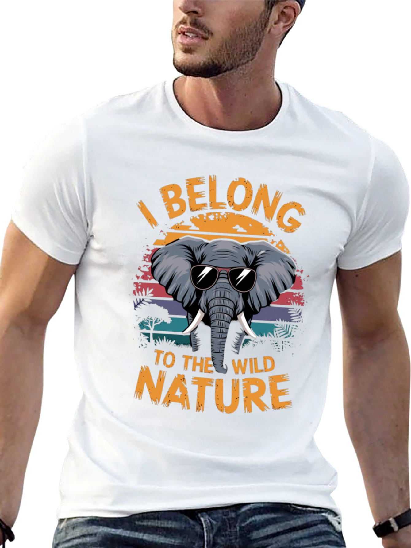 Wild Nature Elephant Graphic Tee